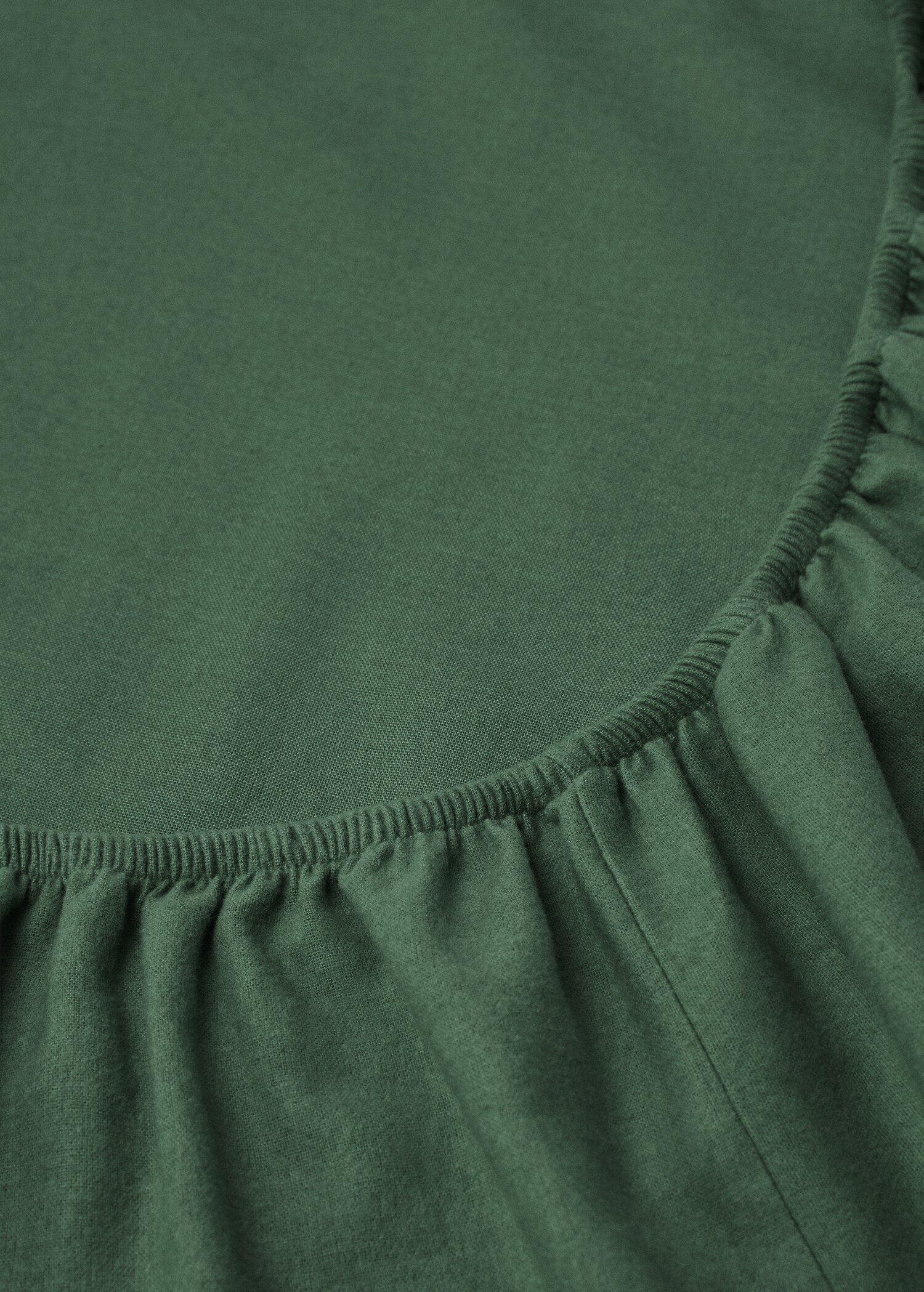 Plain flannel fitted sheet 150cm - Medium plane