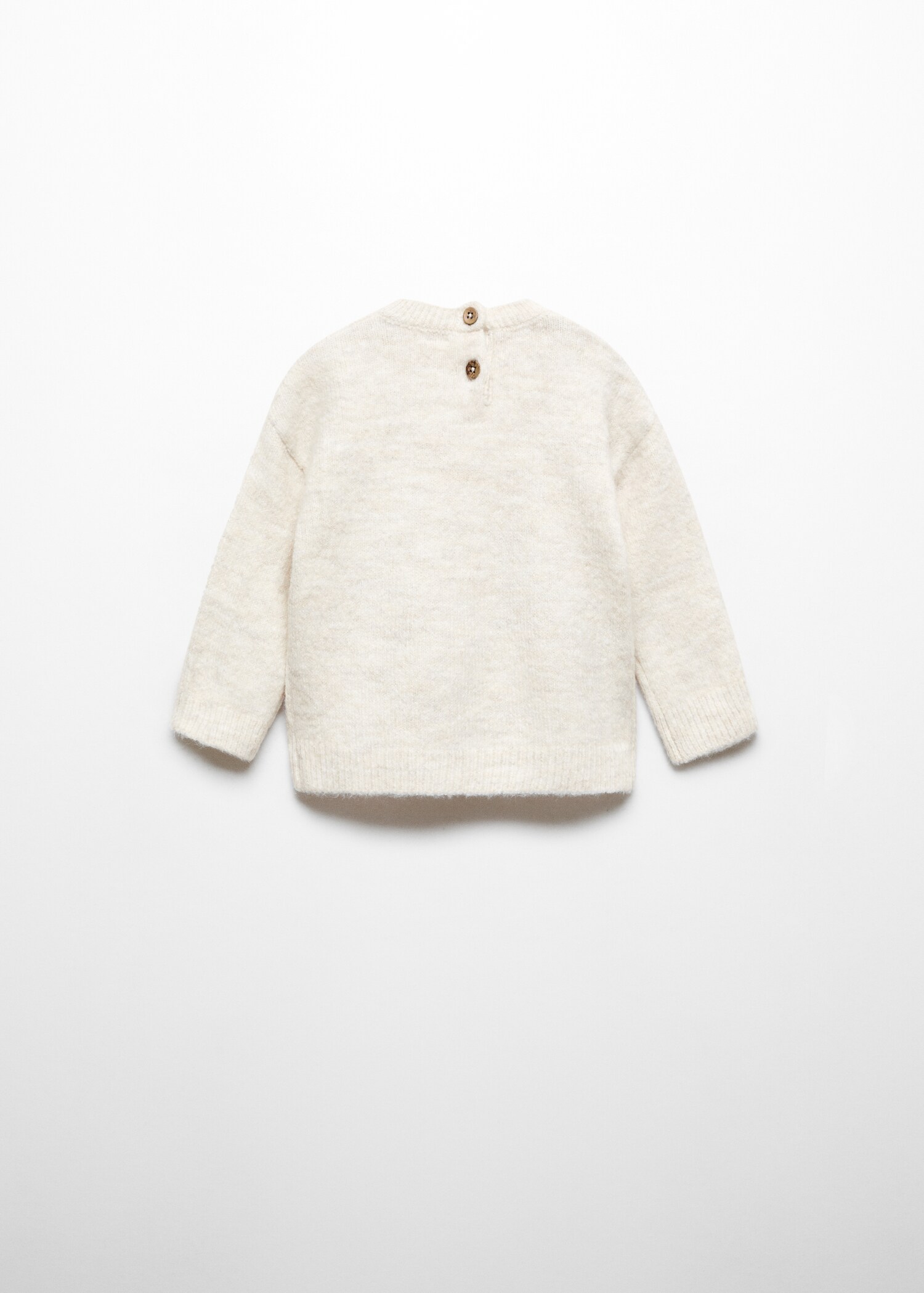 Gemusterter Strickpullover - Rückseite des Artikels