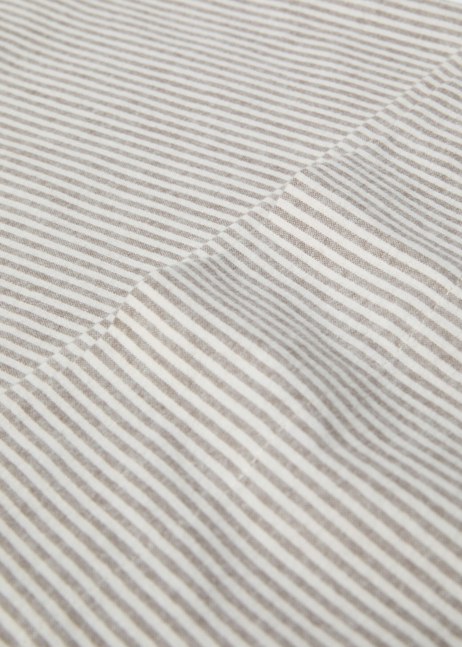 Striped flannel pillow case 45x110cm - Details of the article 2