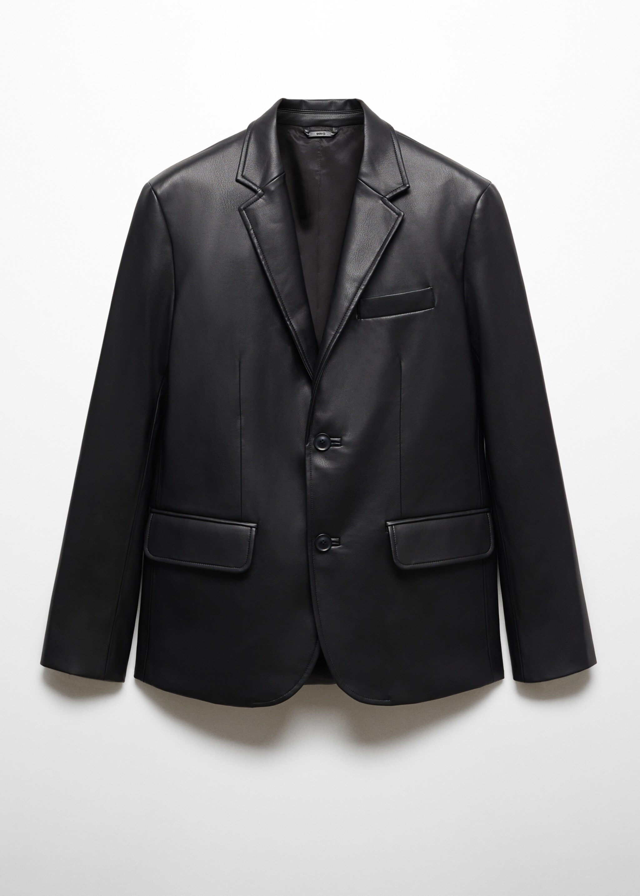 Faux-leather jacket - Article without model, Black. Ref: 57049404-00.