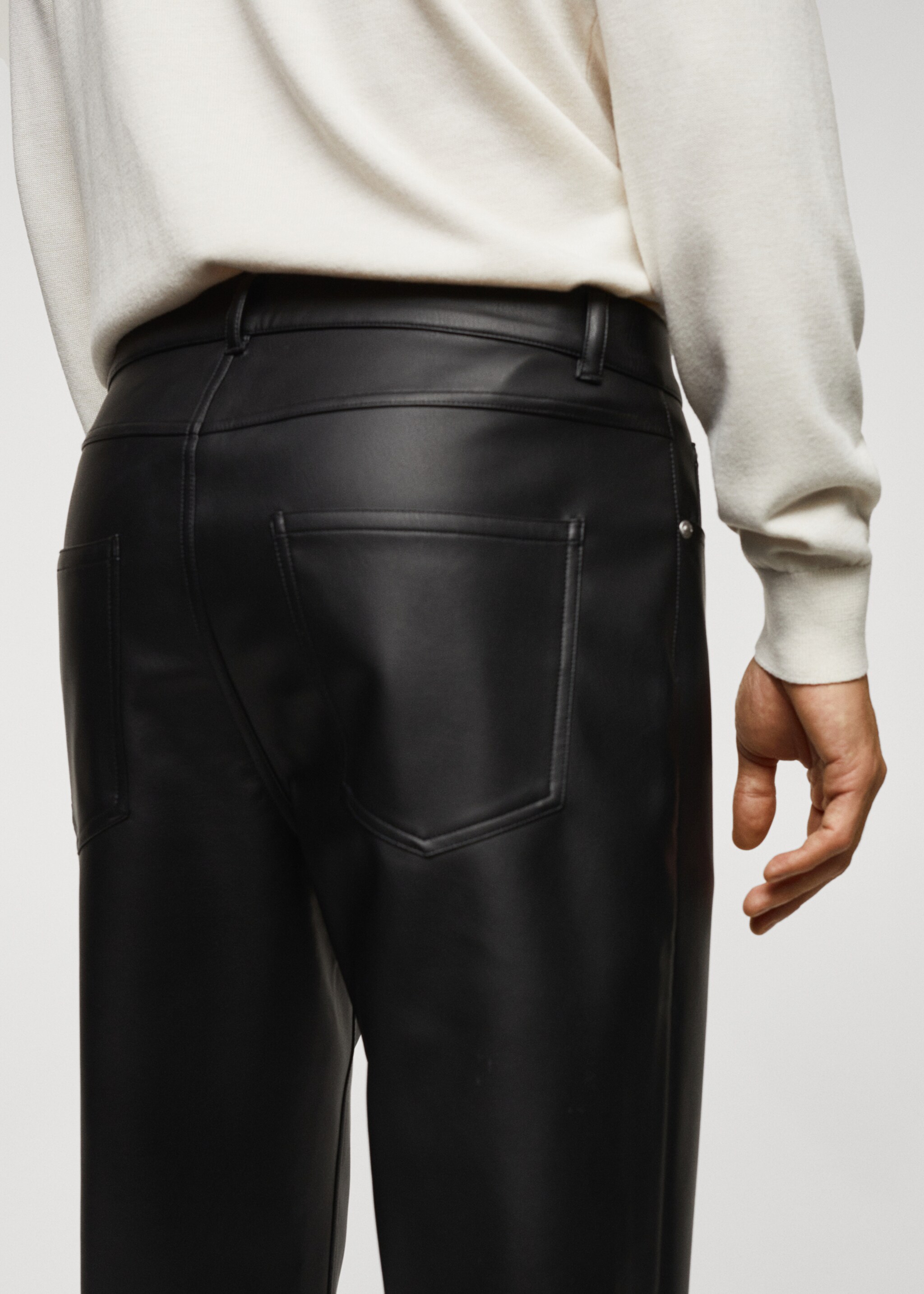 Pantalon slim-fit simili-cuir - Détail de l'article 2