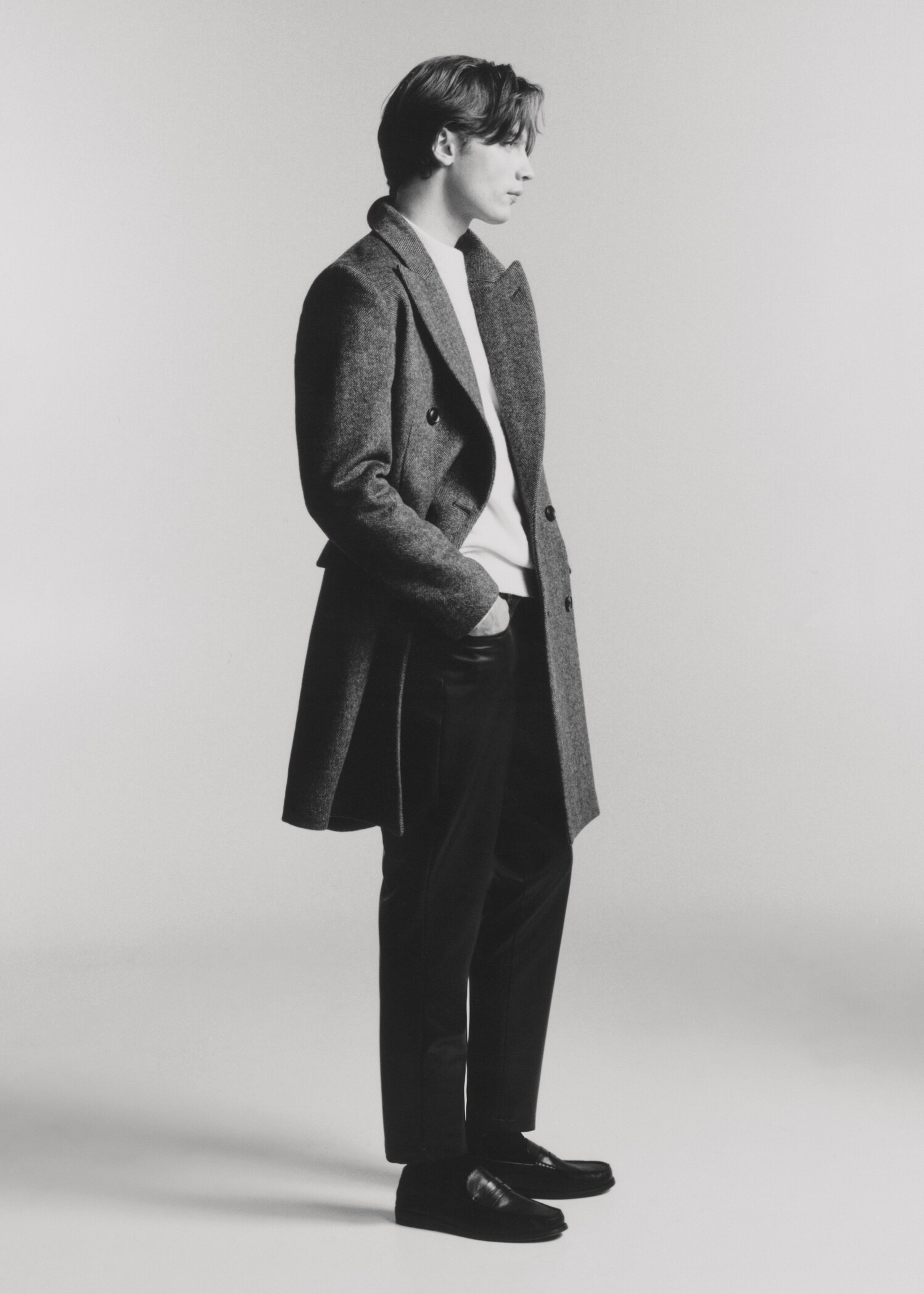 Παντελόνι slim fit δερμάτινη όψη - Λεπτομέρεια του προϊόντος 5
