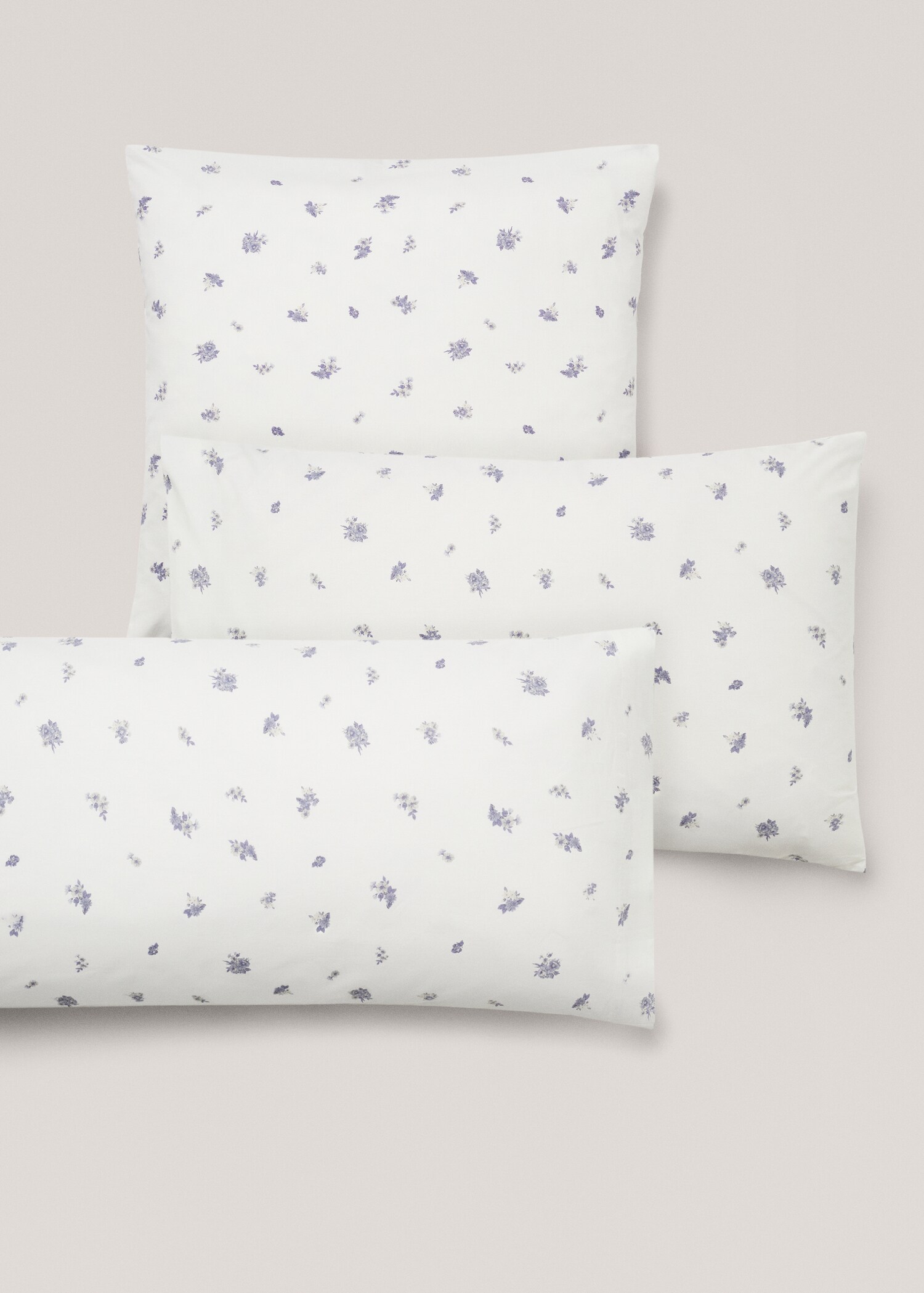 Floral-print pillowcase 60x60cm (Pack of 2) - Details of the article 4