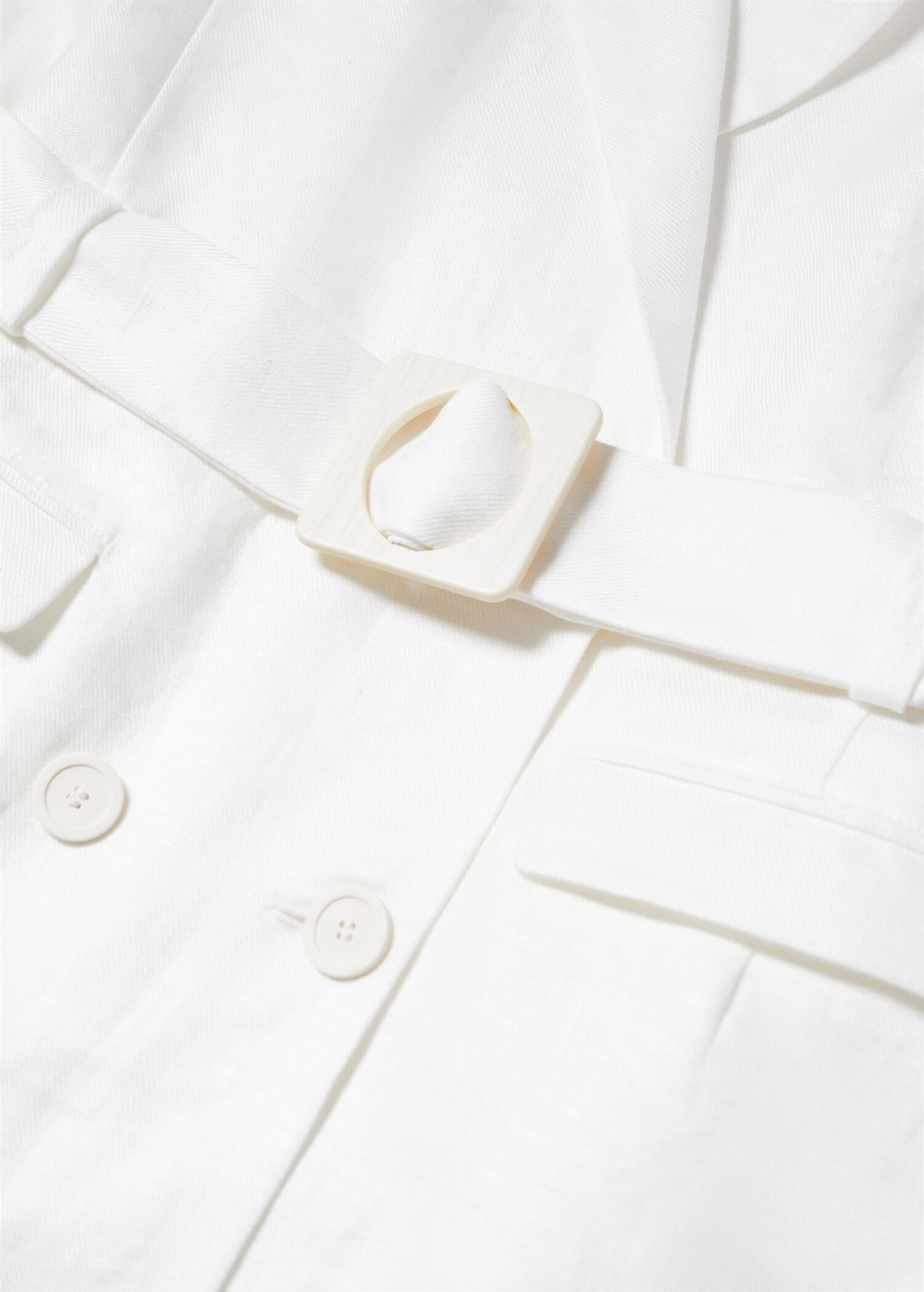 100% linen dress with lapels - Details of the article 8