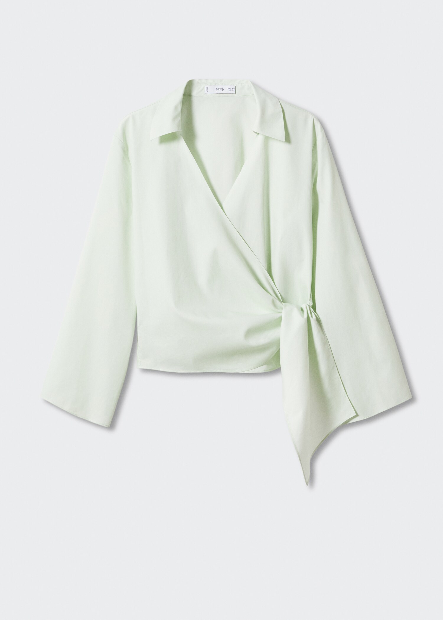 Wrap shirt with knot detail - Article without model