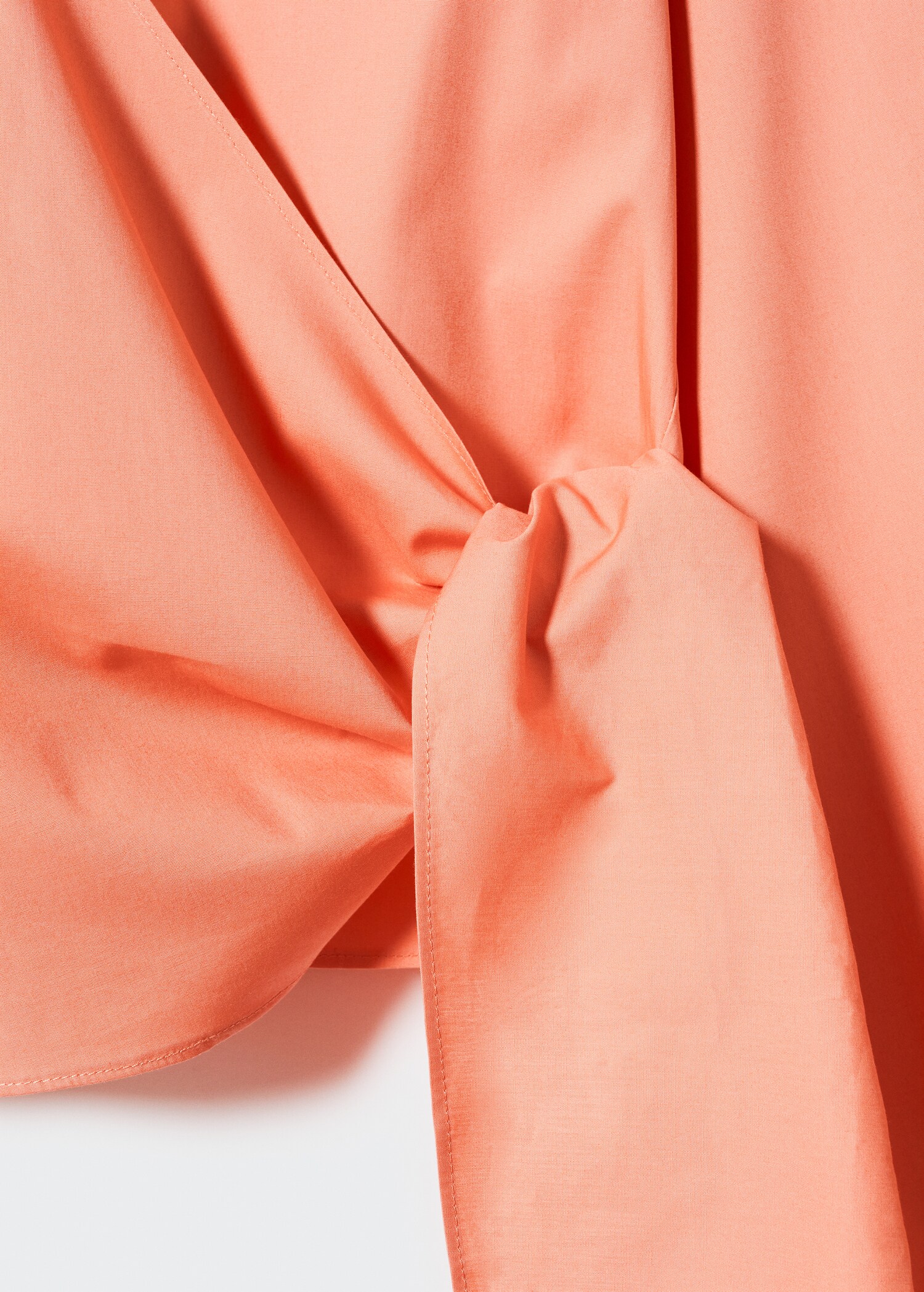 Wrap shirt with knot detail - Details of the article 8