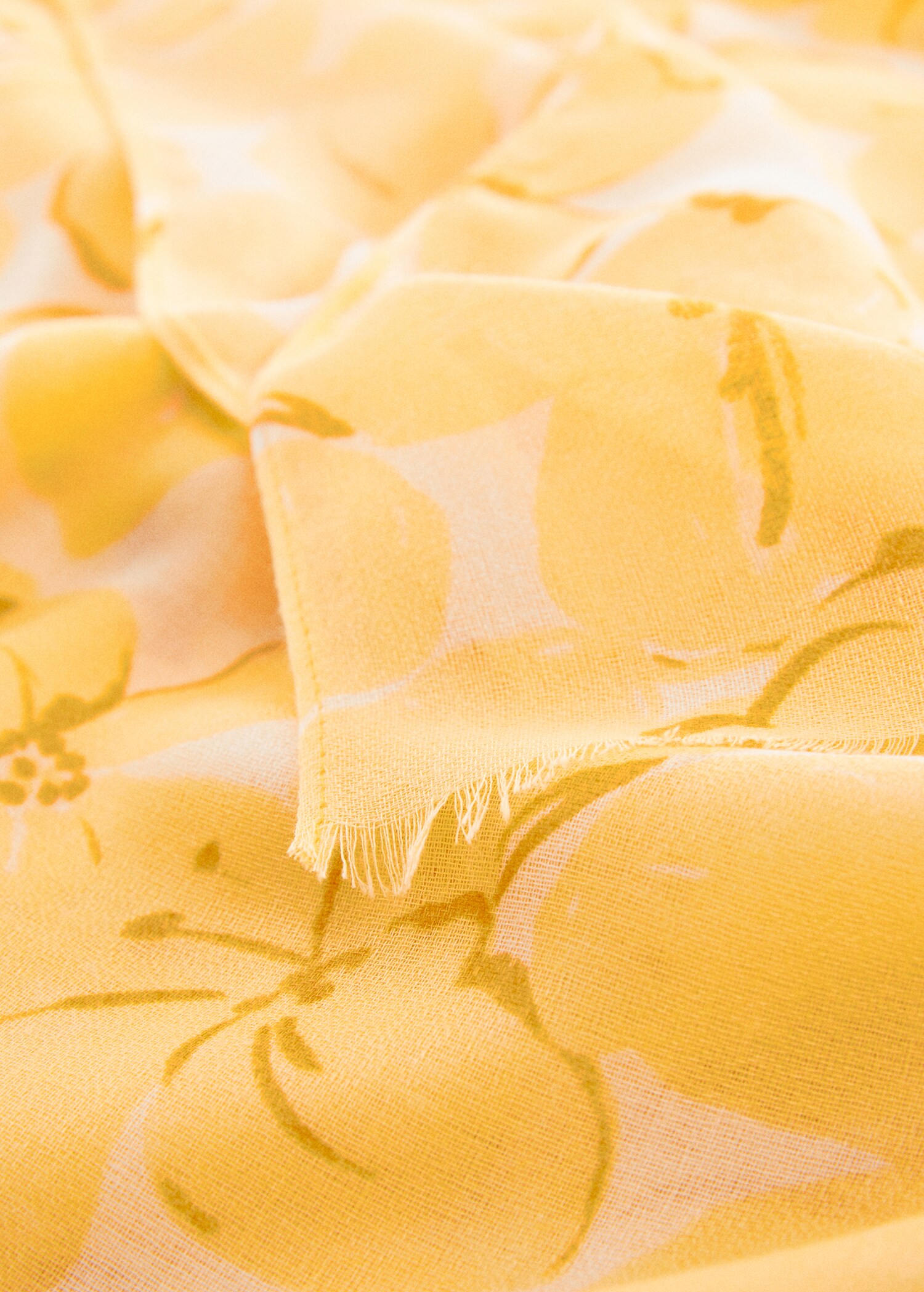Floral print scarf - Medium plane