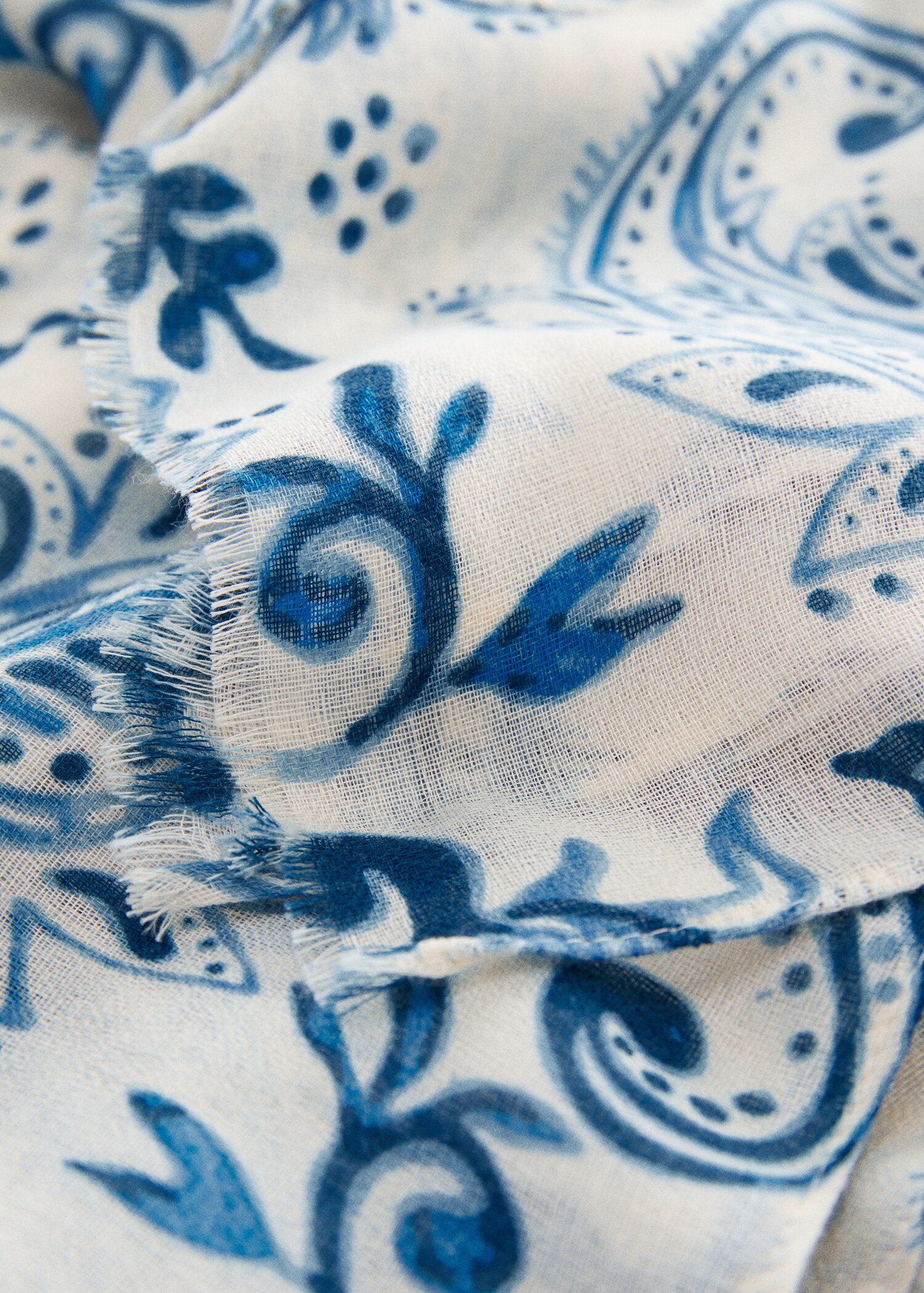 Paisley tryck scarf - Bild av mittparti