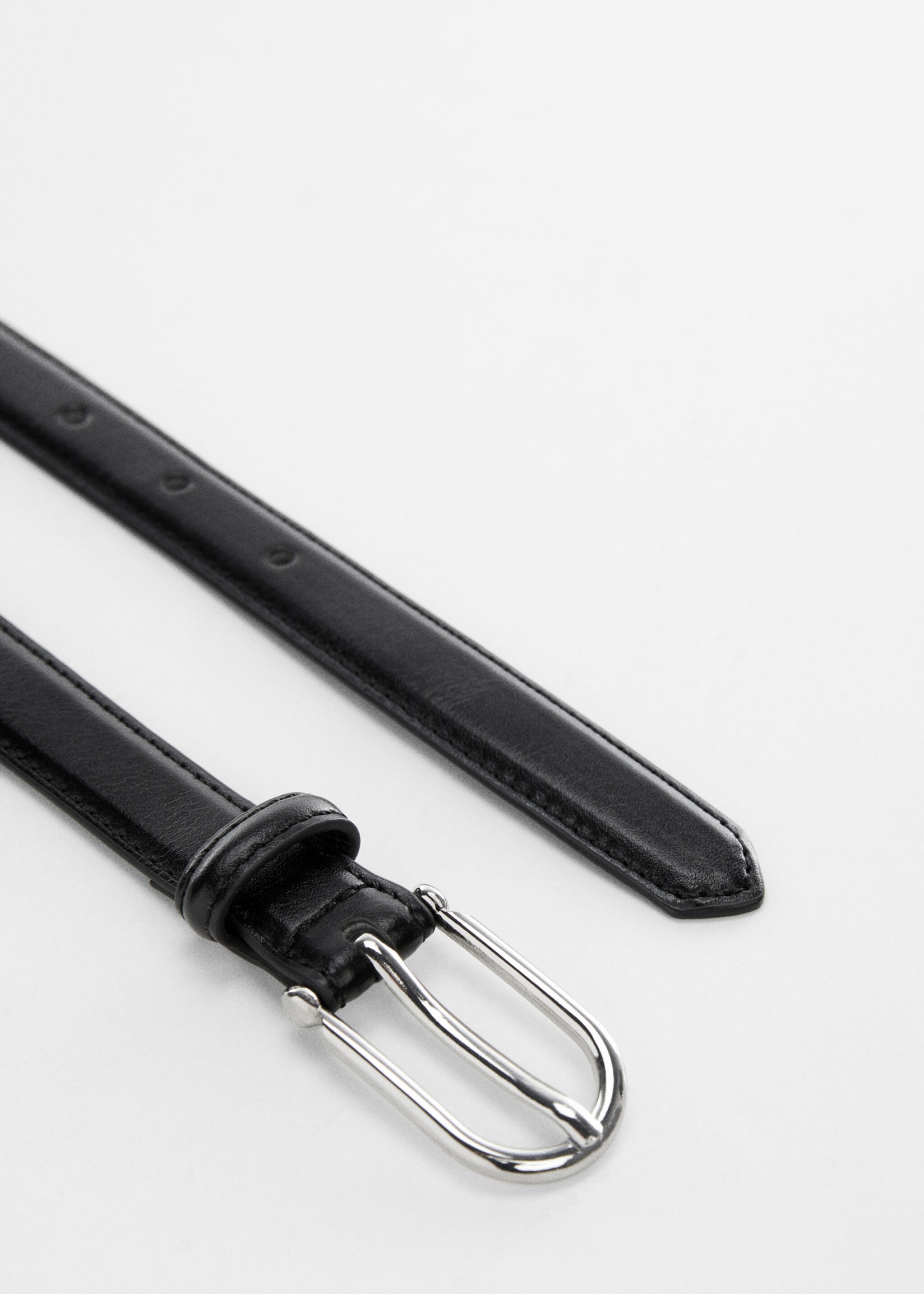 Smalt skärp med spänne - Detaljer om artikeln 1, Svart. Ref: 57050028-00.