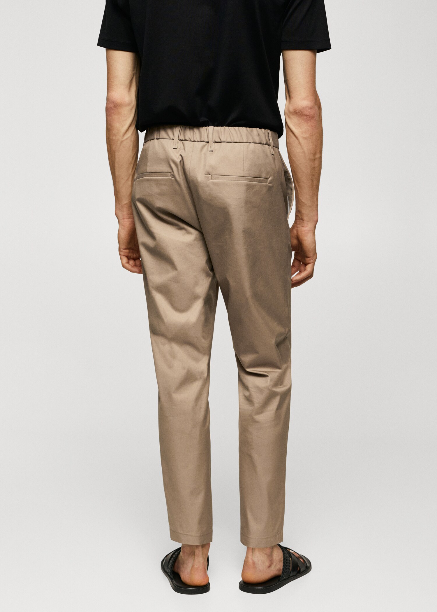 Slim Fit-Baumwollhose - Rückseite des Artikels