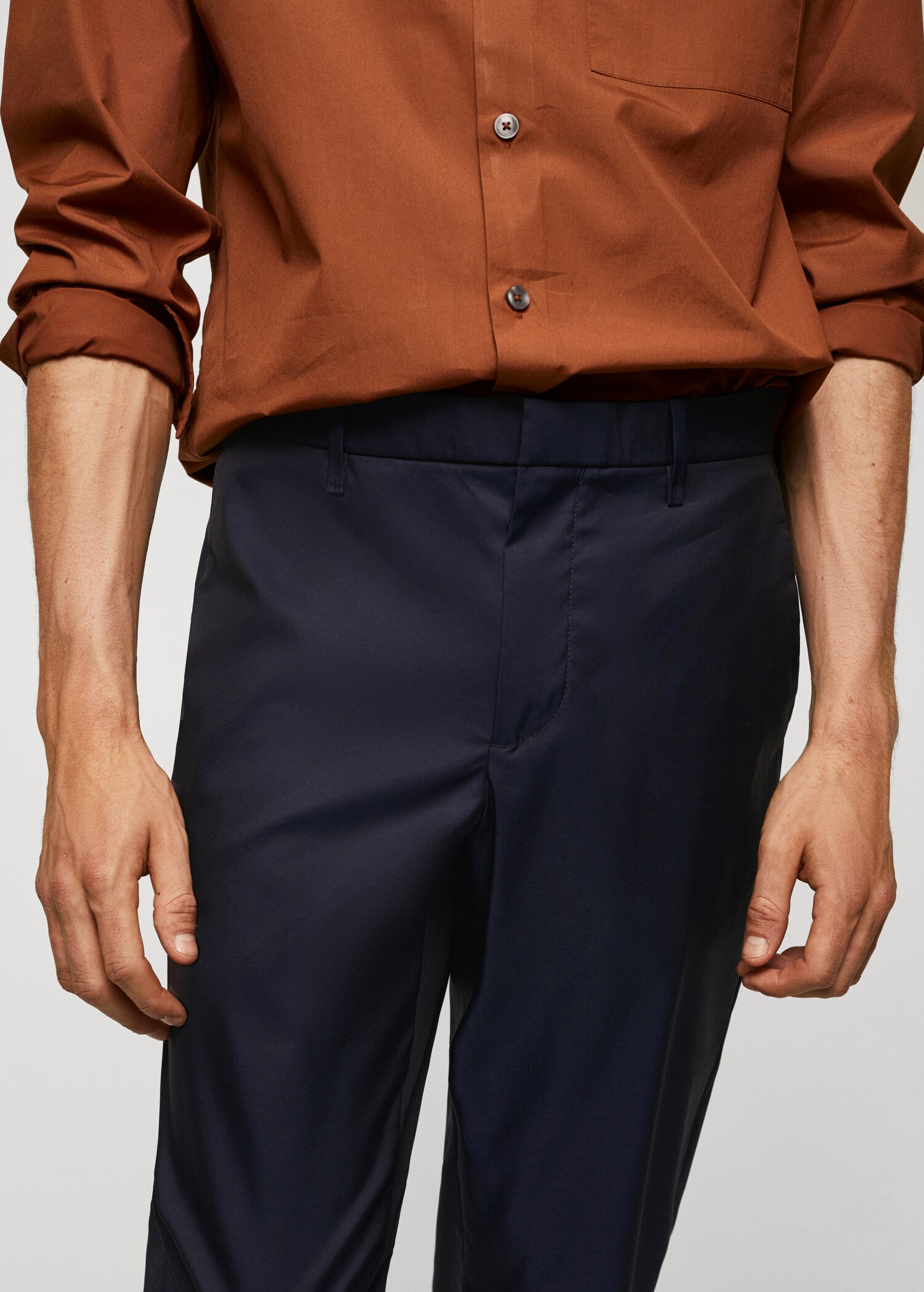 Slim Fit-Baumwollhose - Detail des Artikels 1