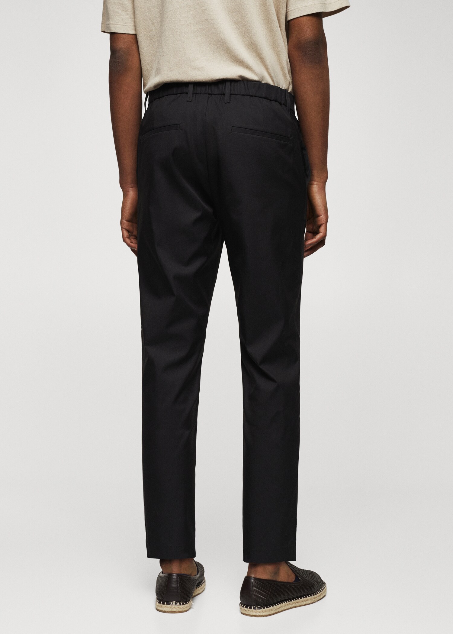 Slim Fit-Baumwollhose - Rückseite des Artikels