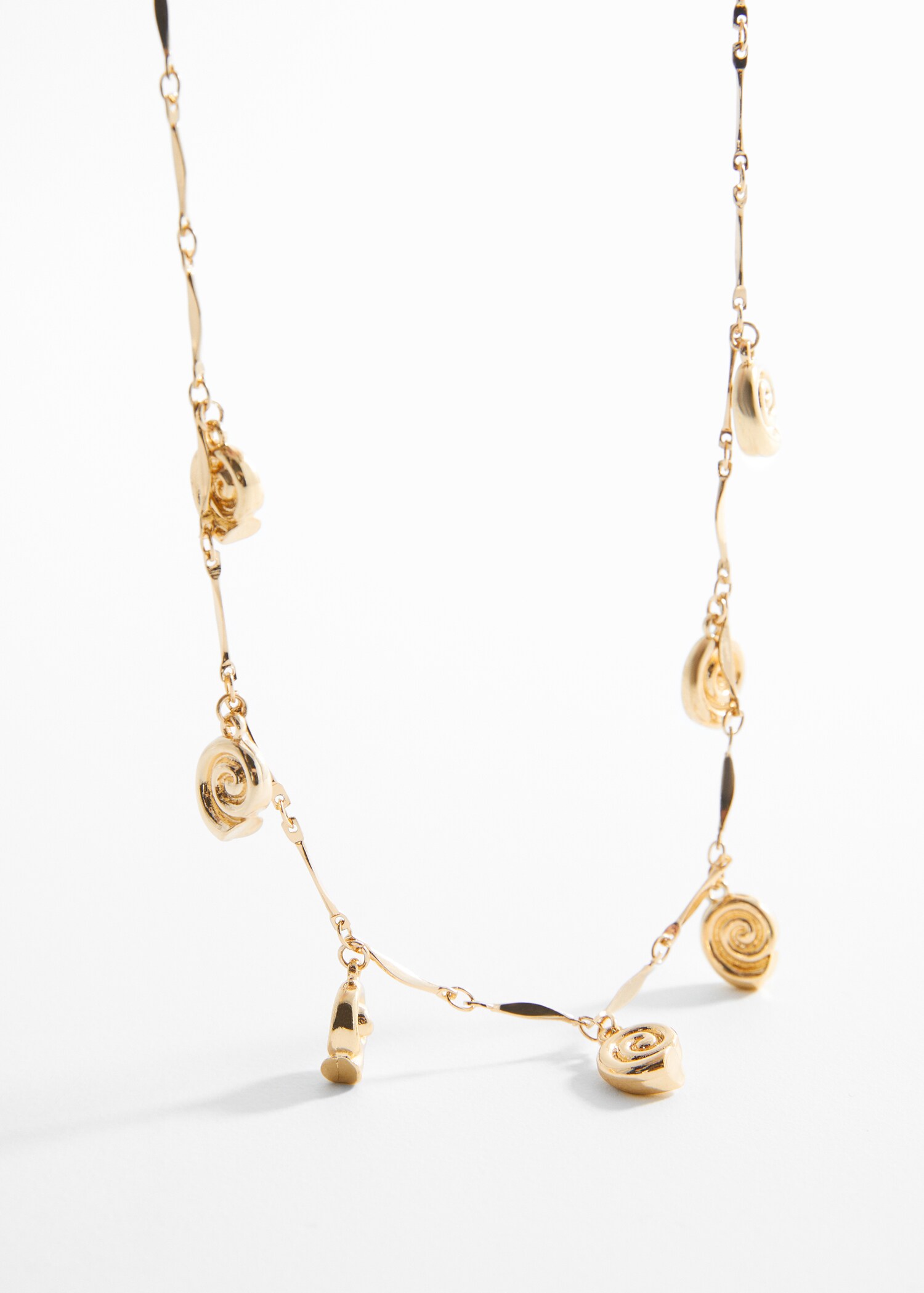Shells bead necklace - Medium plane