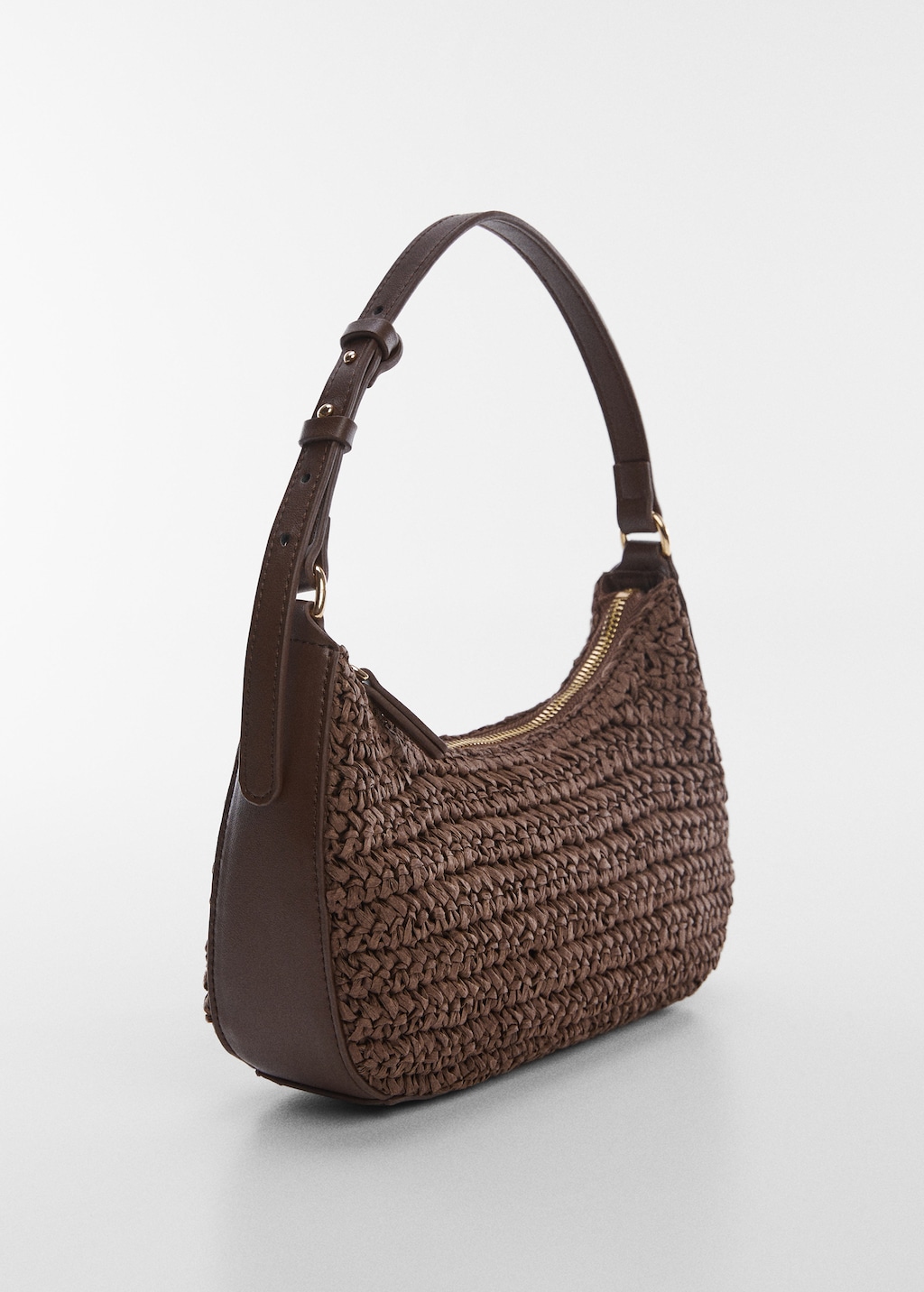 Natural fibre shoulder bag Women MANGO OUTLET Netherlands