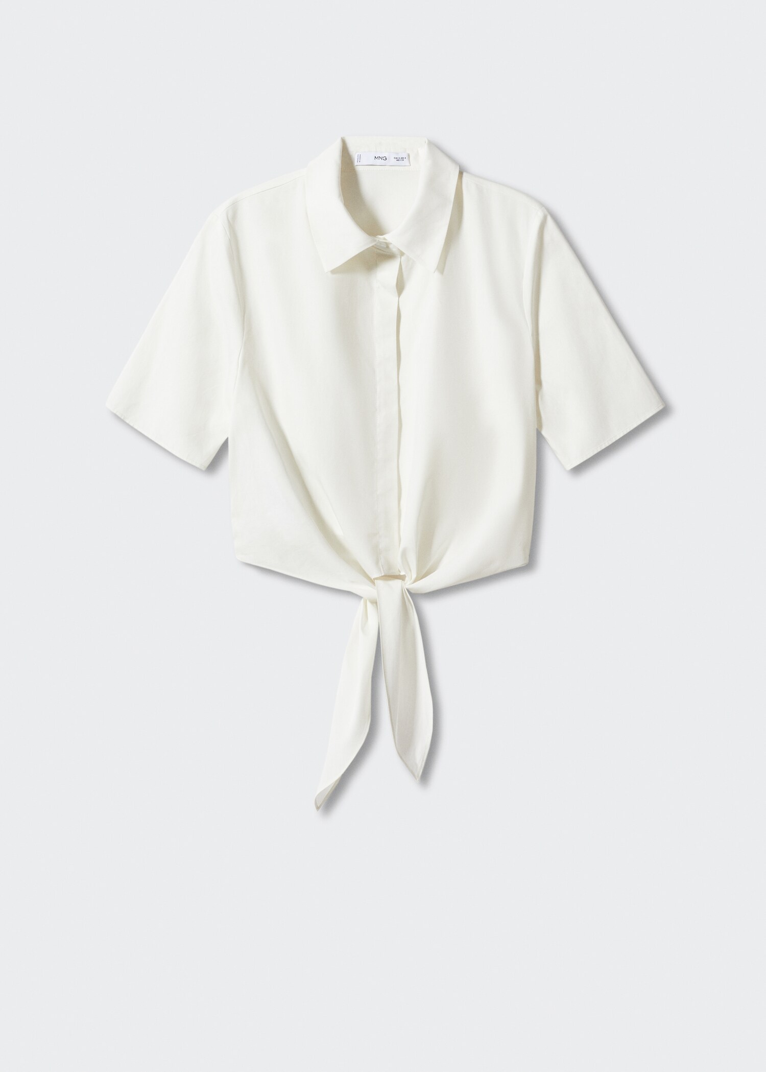 Cropped shirt with knot - Article without model