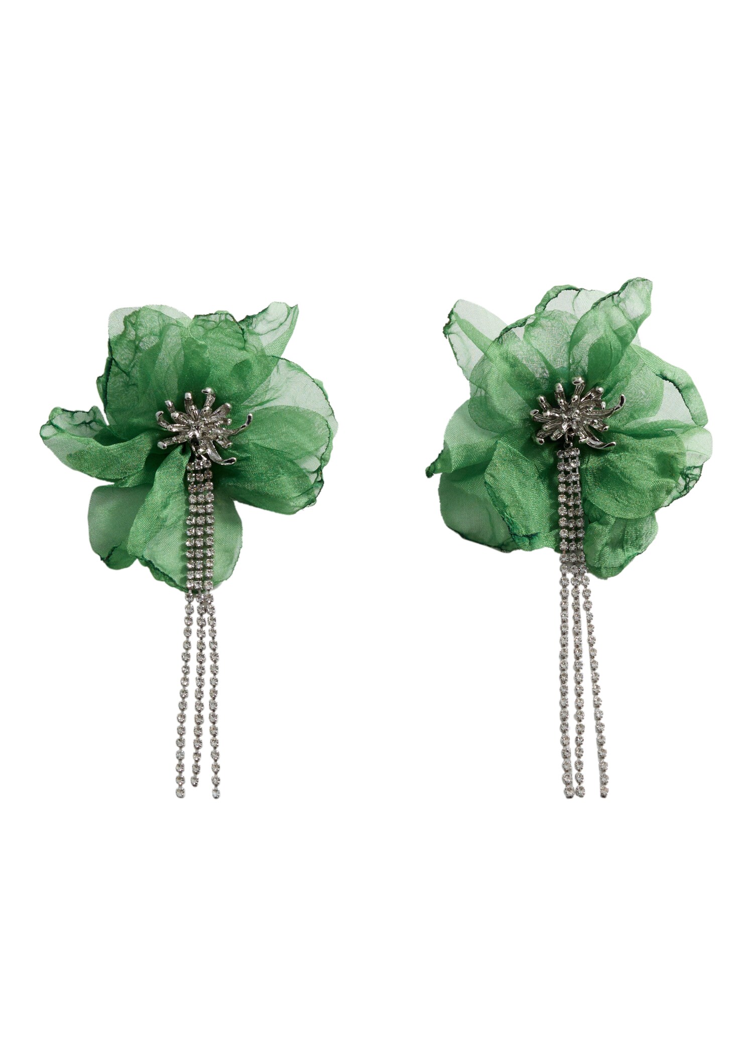 Boucles d'oreilles strass fleur - Détail de l'article 6