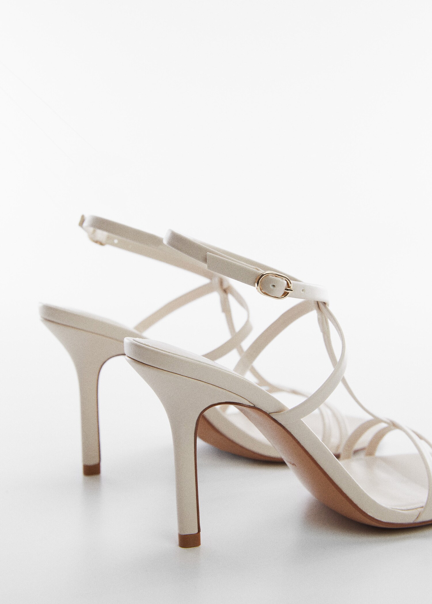 Ankle-cuff heeled sandals - Details of the article 1