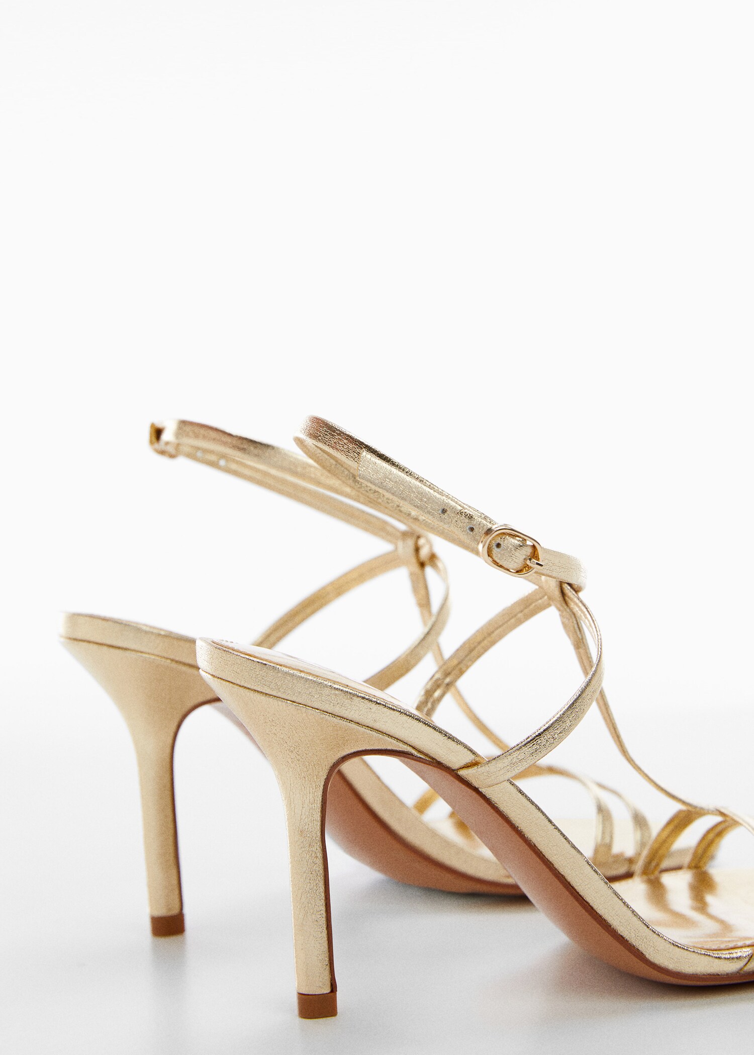 Ankle-cuff heeled sandals - Details of the article 1