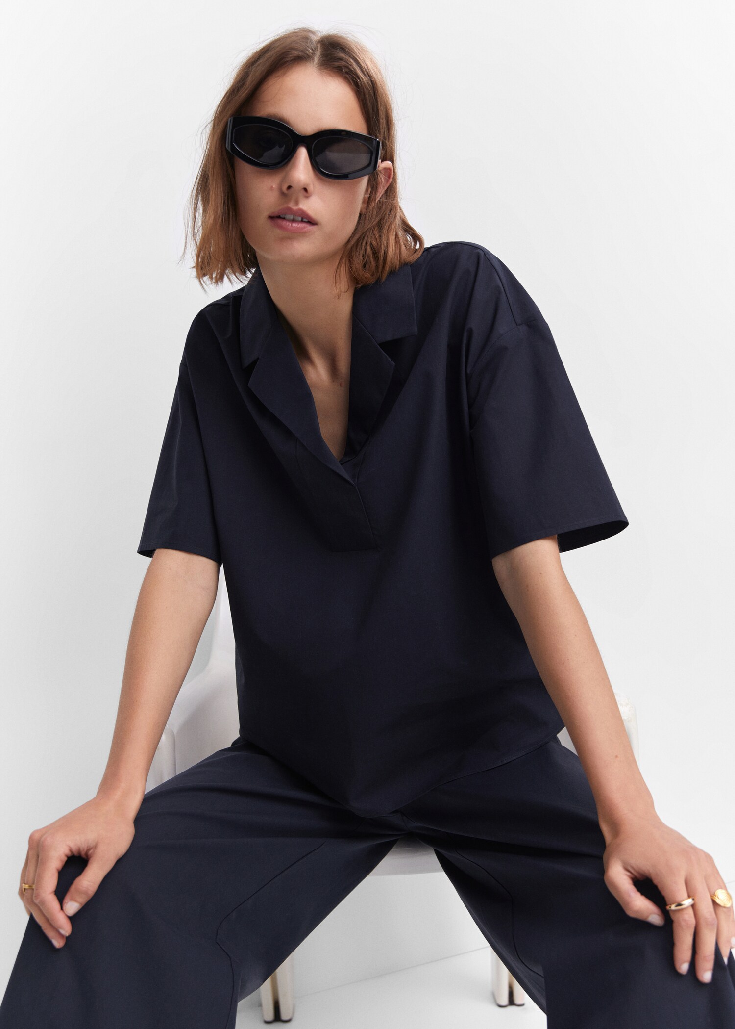 Short sleeved cotton shirt - Details of the article 2