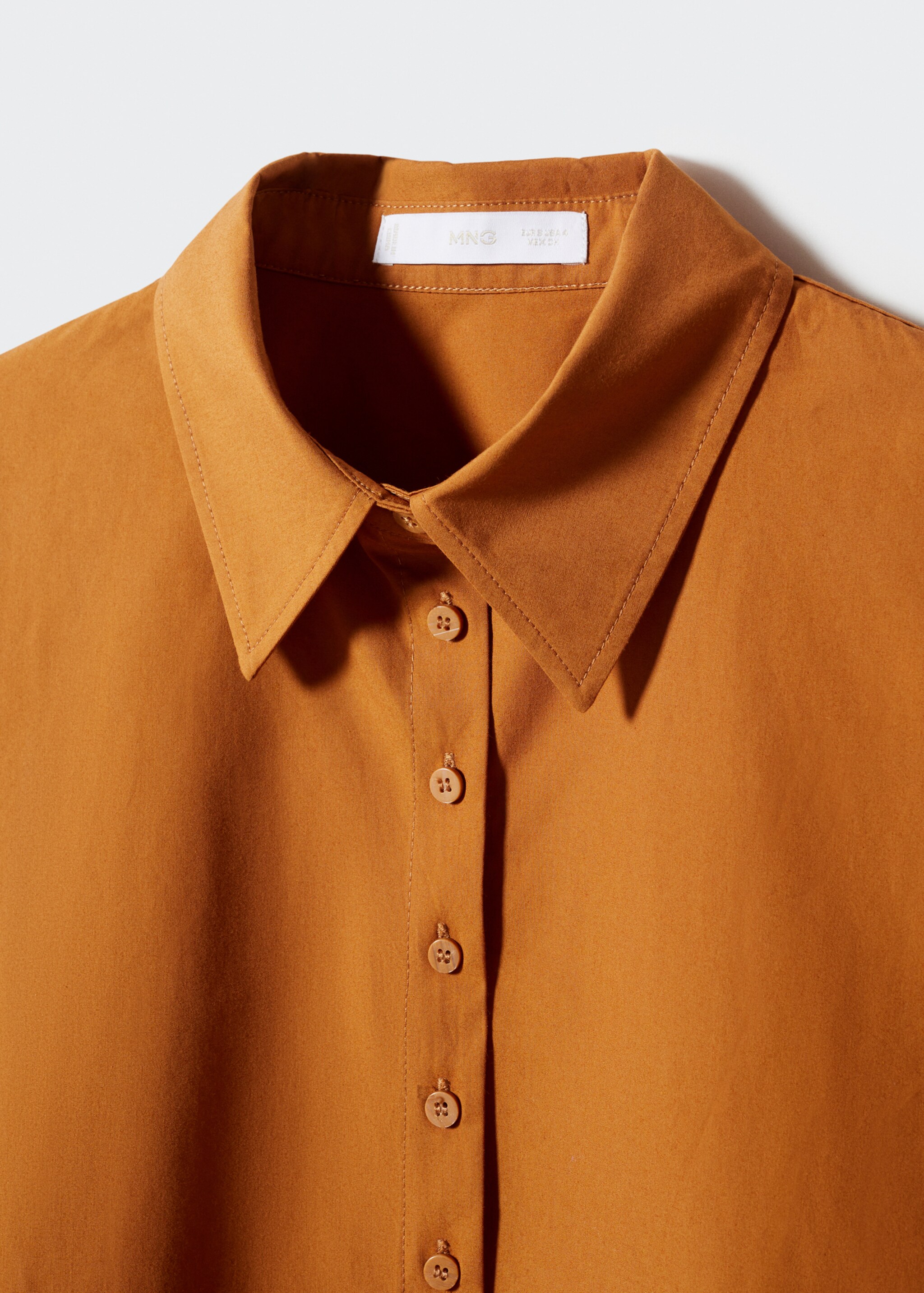 100% cotton crop shirt - Details of the article 8