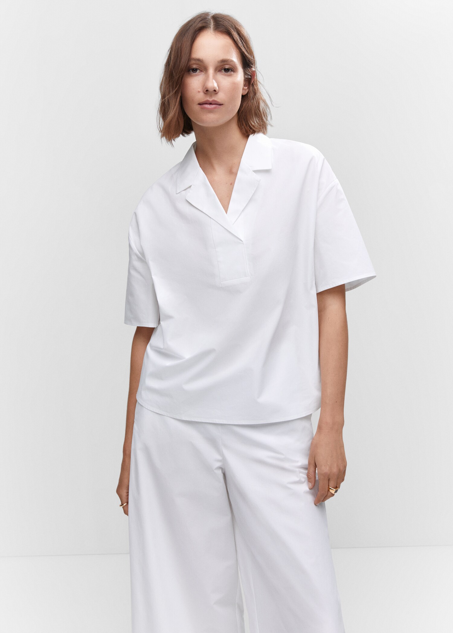 Cotton culotte pants - Medium plane