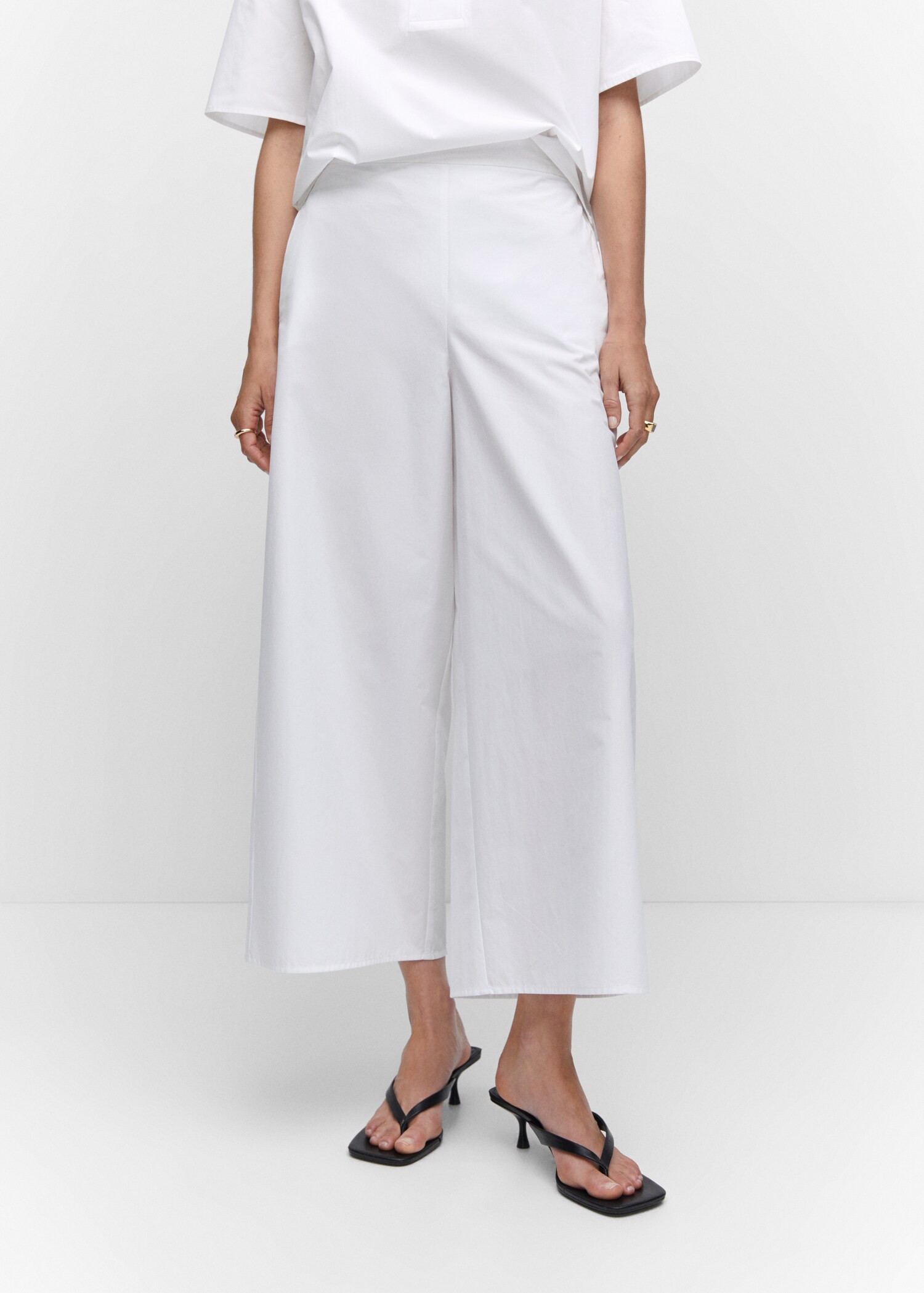 Cotton culotte pants - Details of the article 6