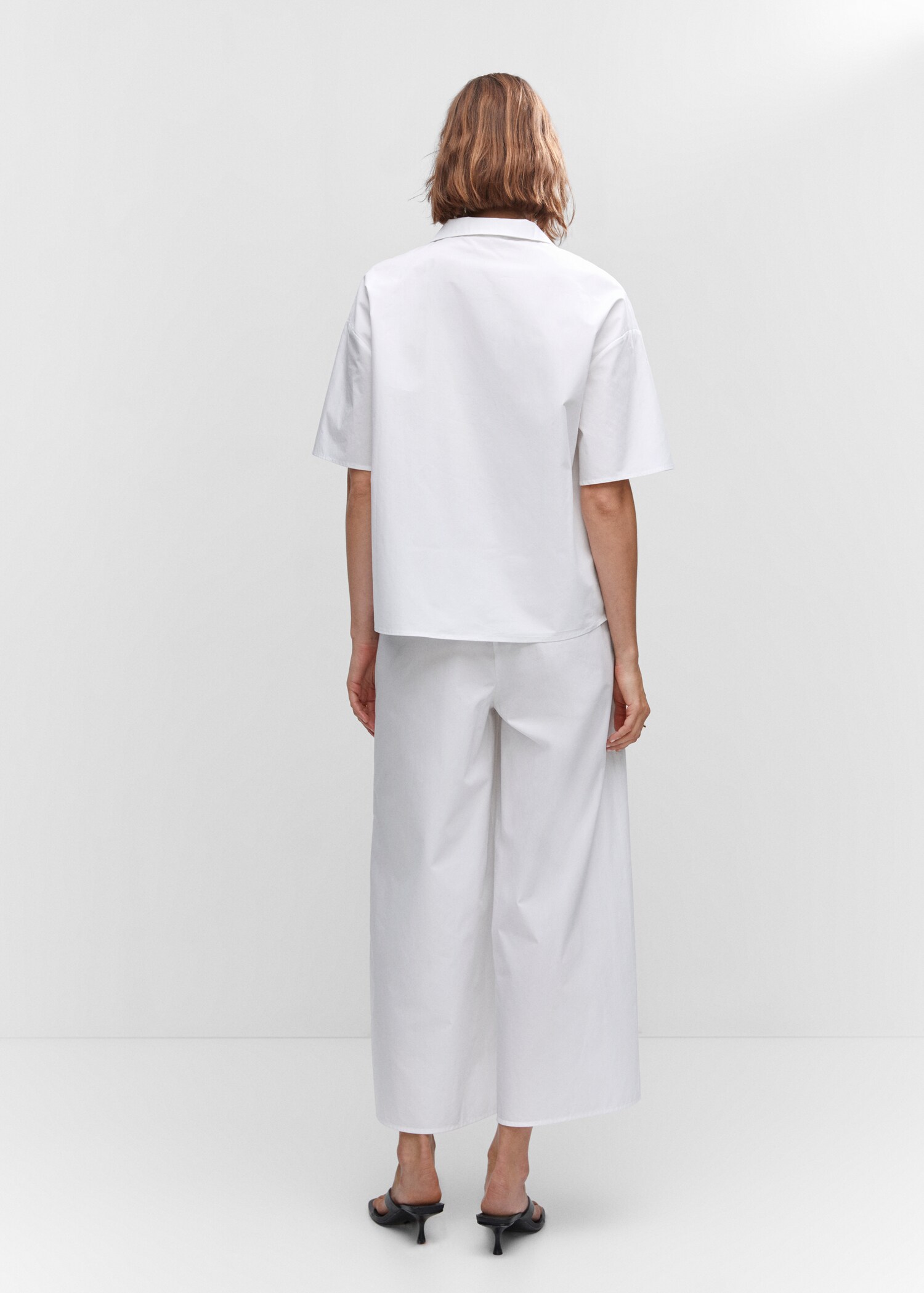 Cotton culotte pants - Reverse of the article