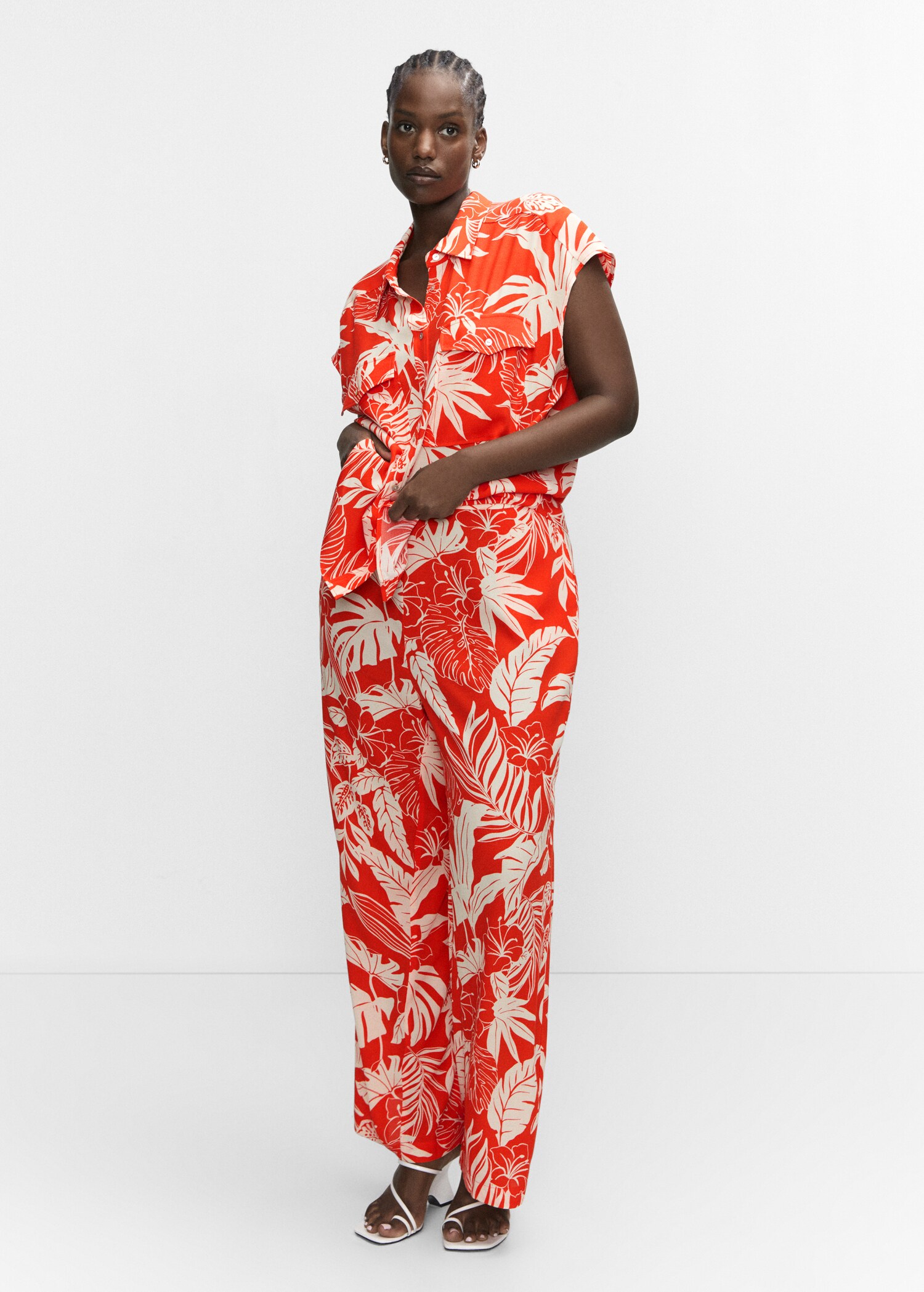 Flowy printed trousers - Details of the article 3