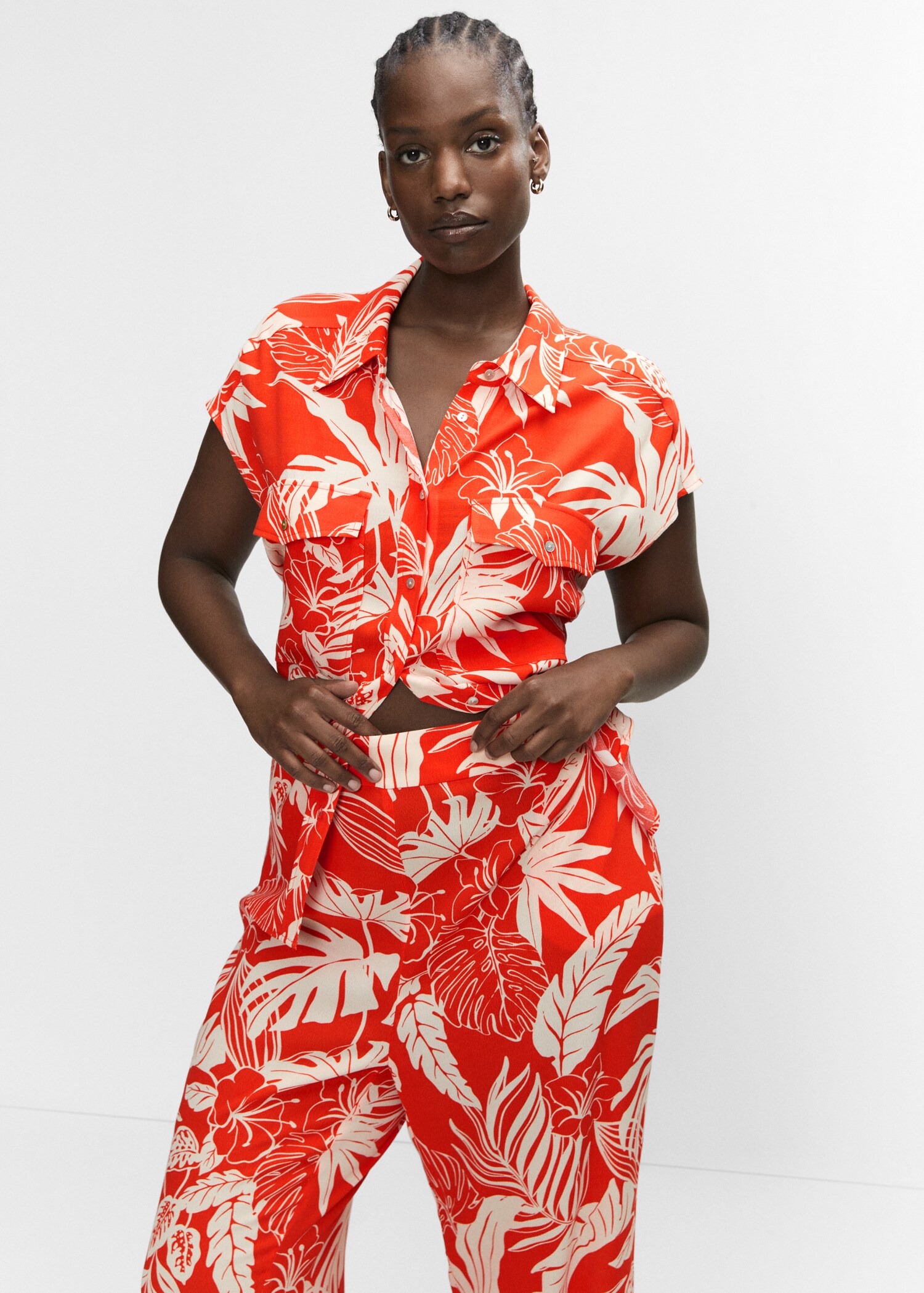 Flowy printed trousers - Details of the article 5