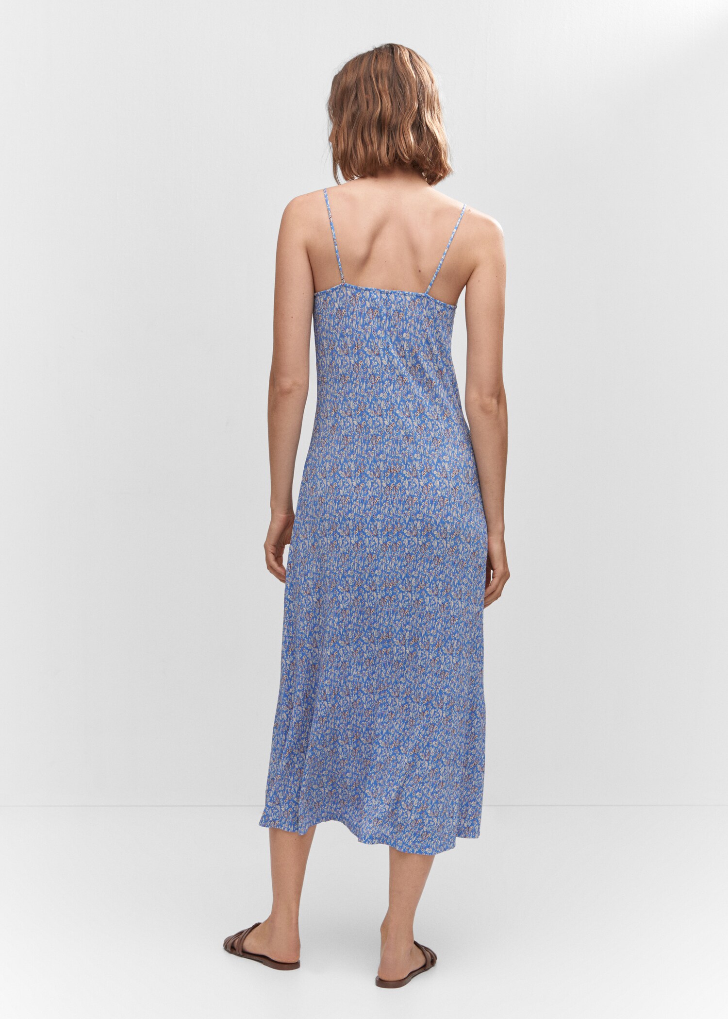 Ruched detail flower dress - Reverse of the article