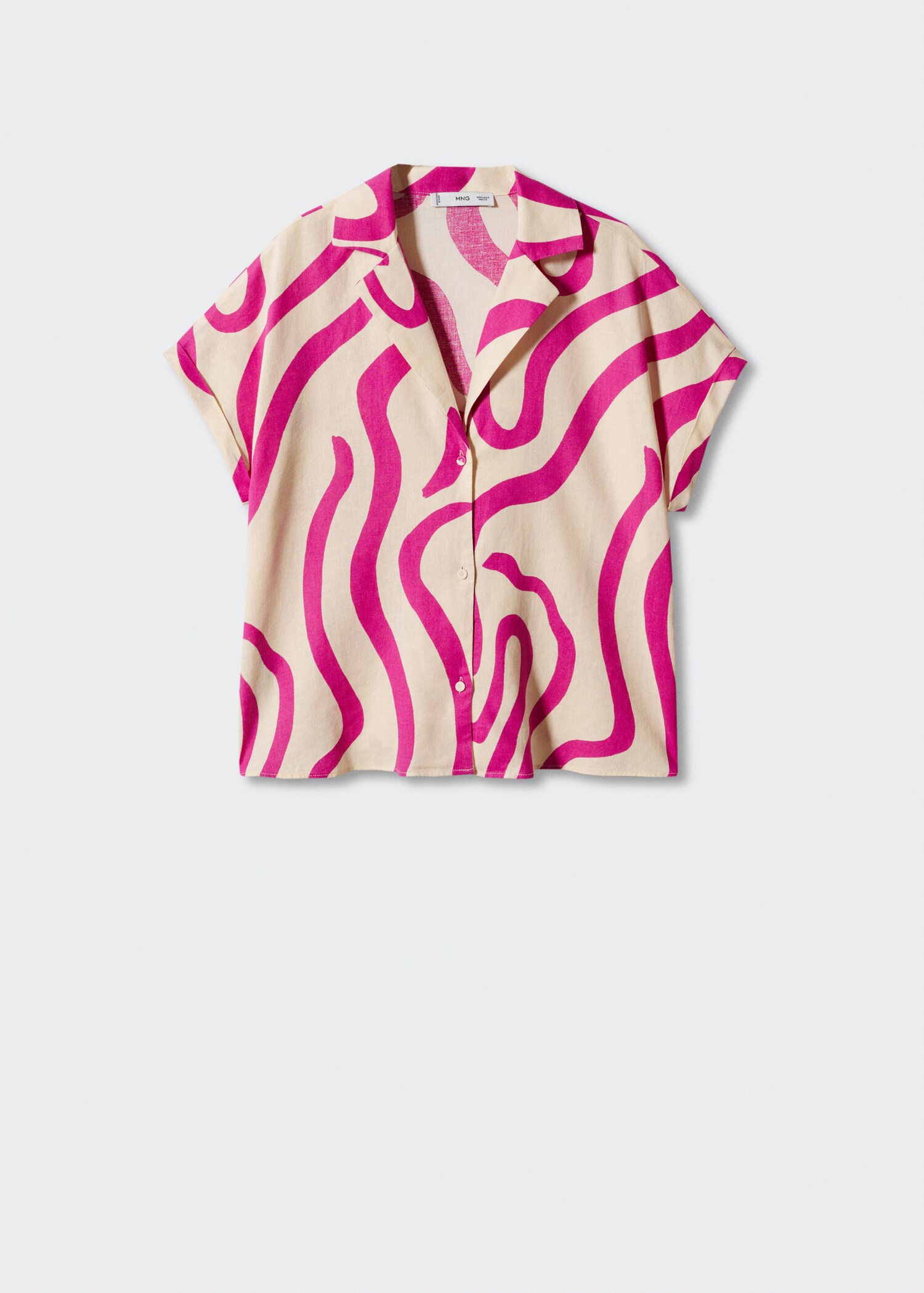 Camisa lino estampada - Artículo sin modelo