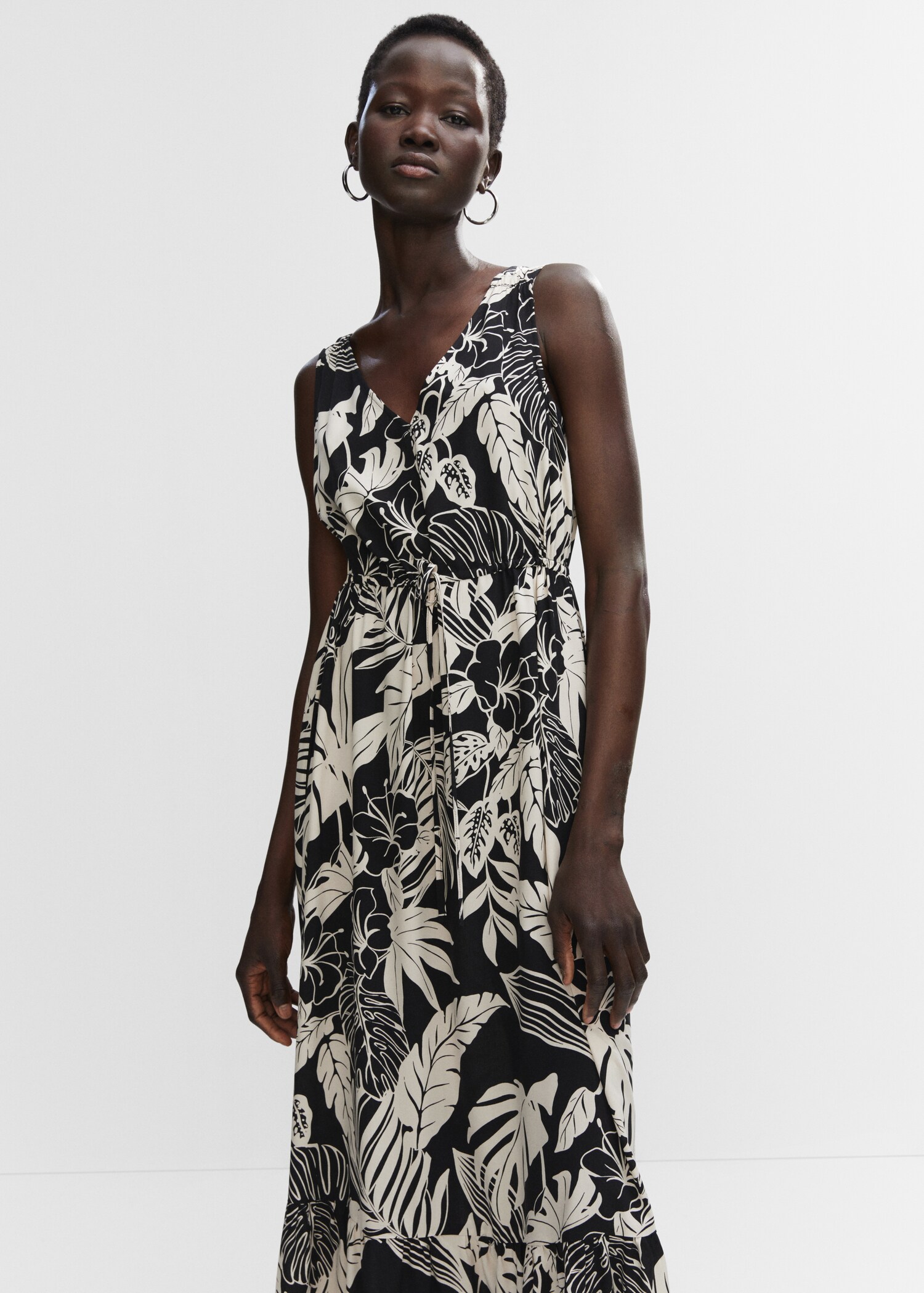 Printed bow dress - Medium plane