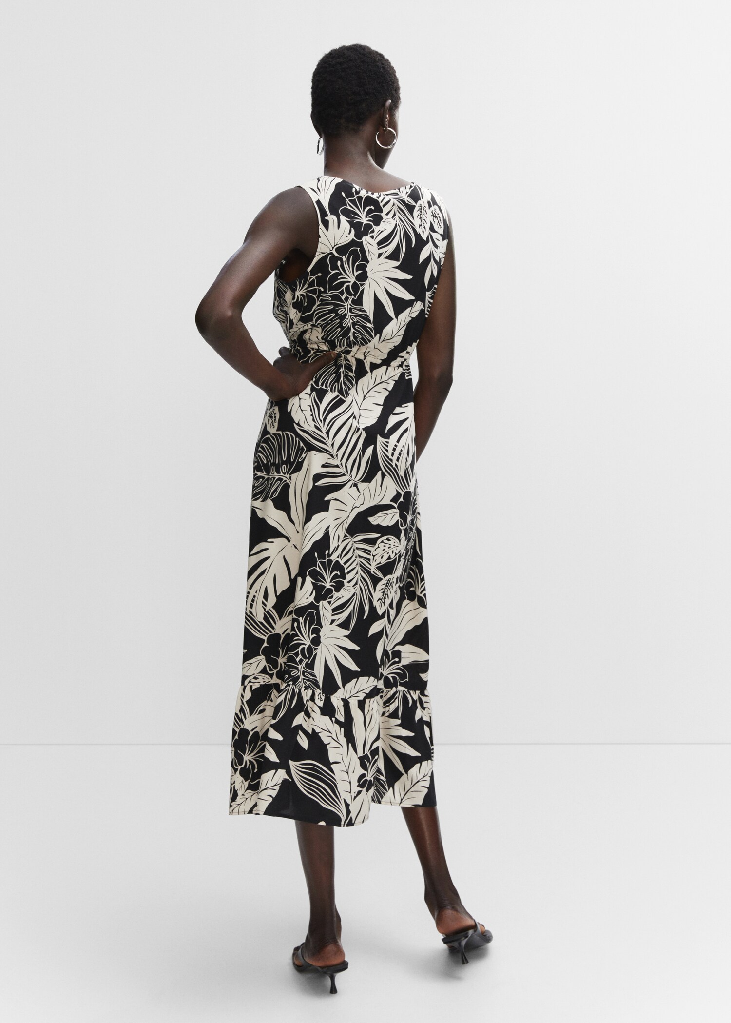 Printed bow dress - Reverse of the article