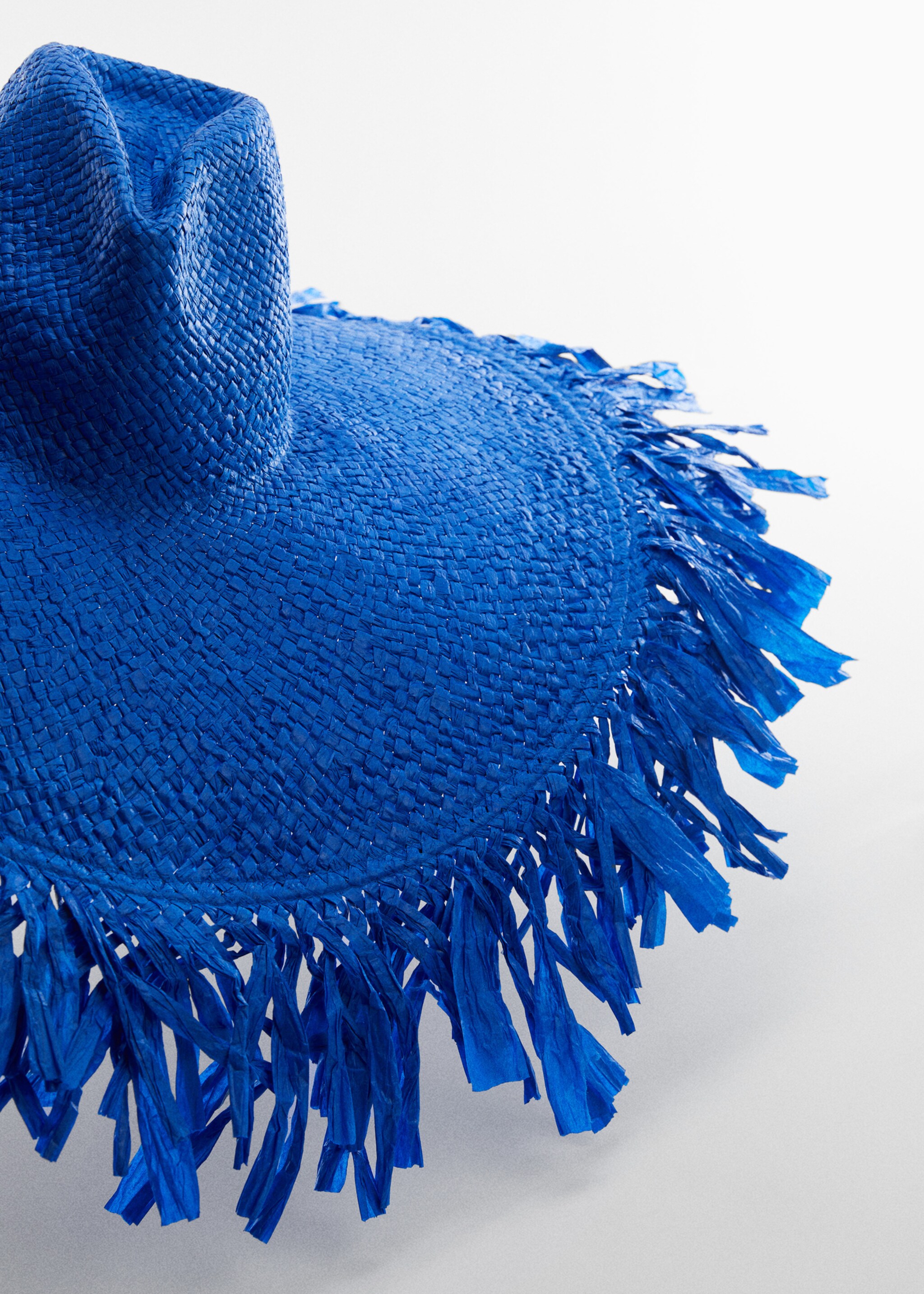 Maxihatt naturfibrer - Detaljer om artikeln 1, Blå. Ref: 57050248-00.