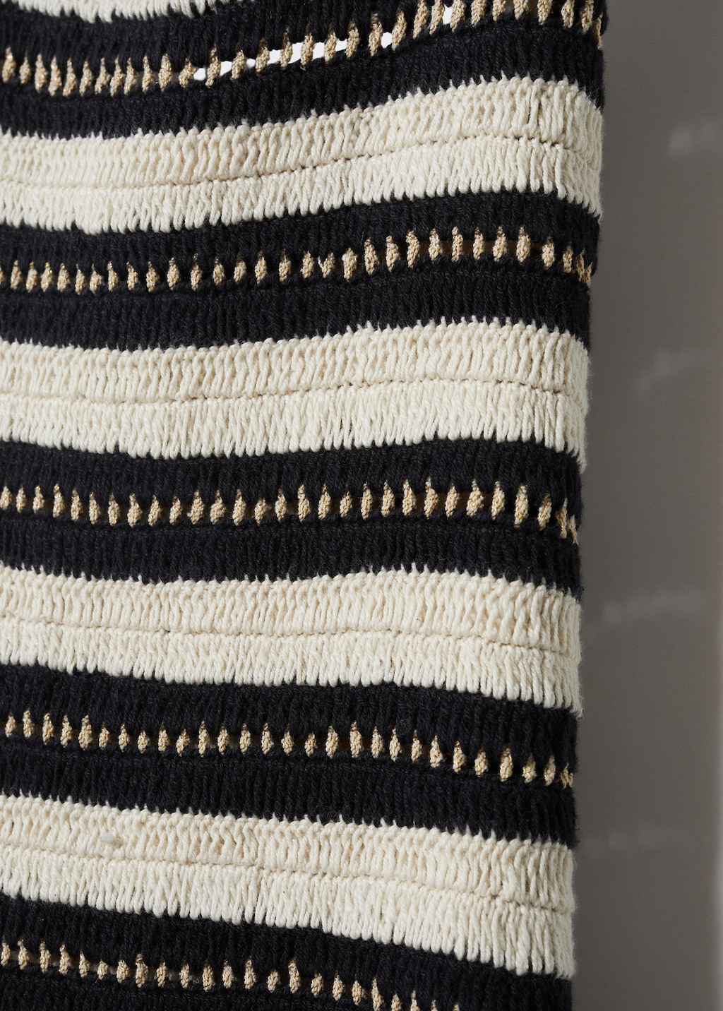 Striped crochet dress - Women | MANGO OUTLET USA