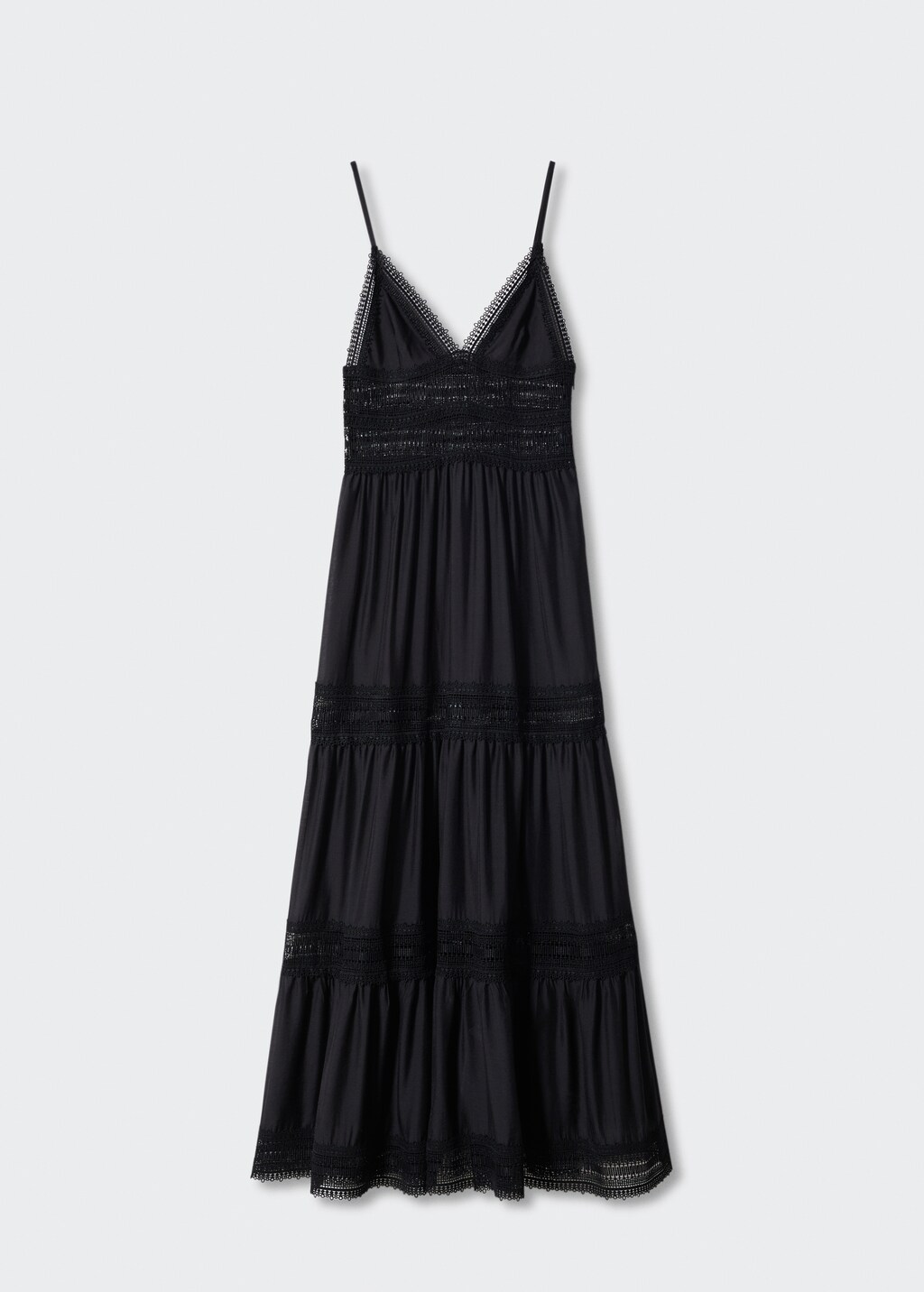 Mango robe noire dentelle sale