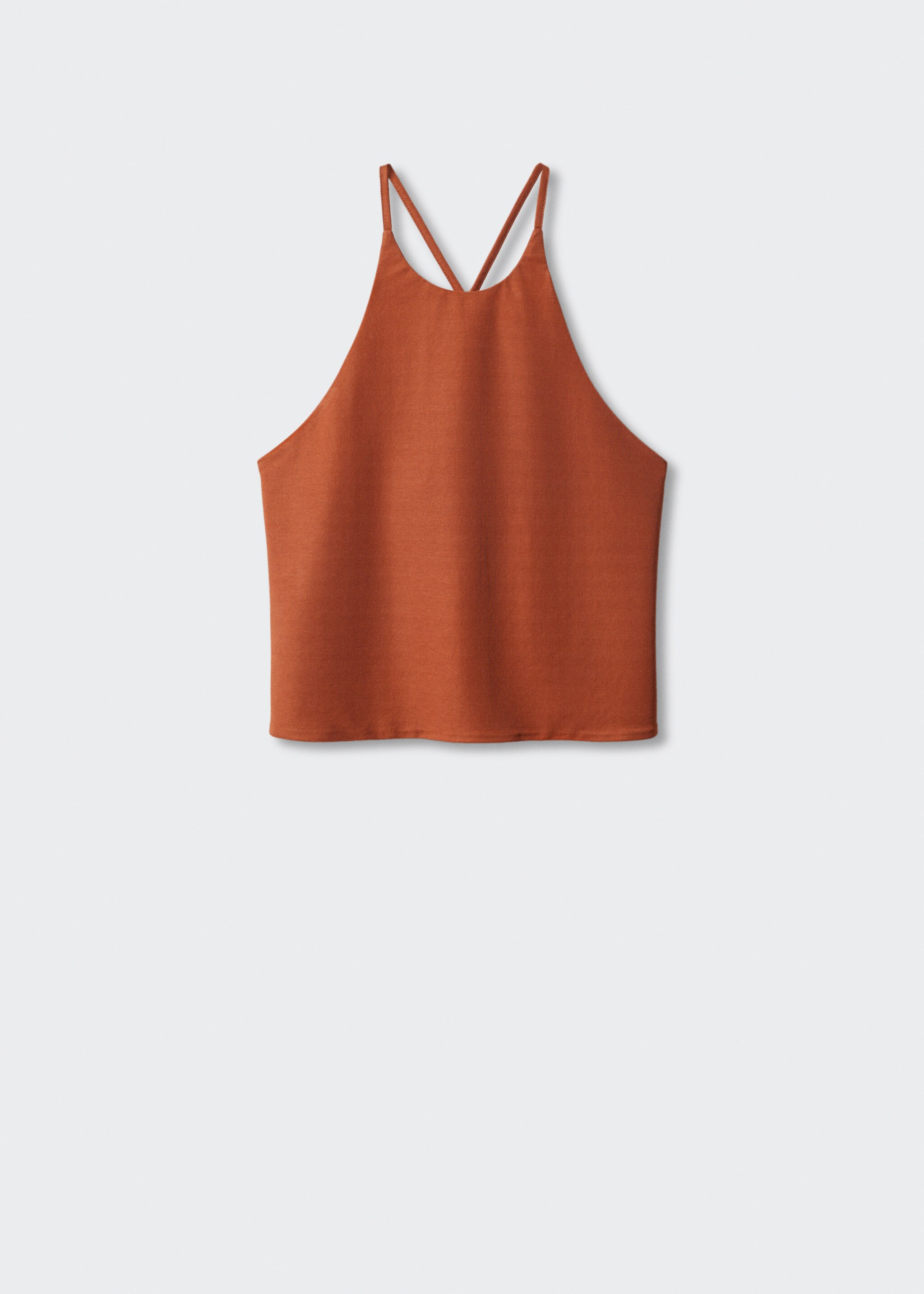 Halter-neck knitted top - Article without model