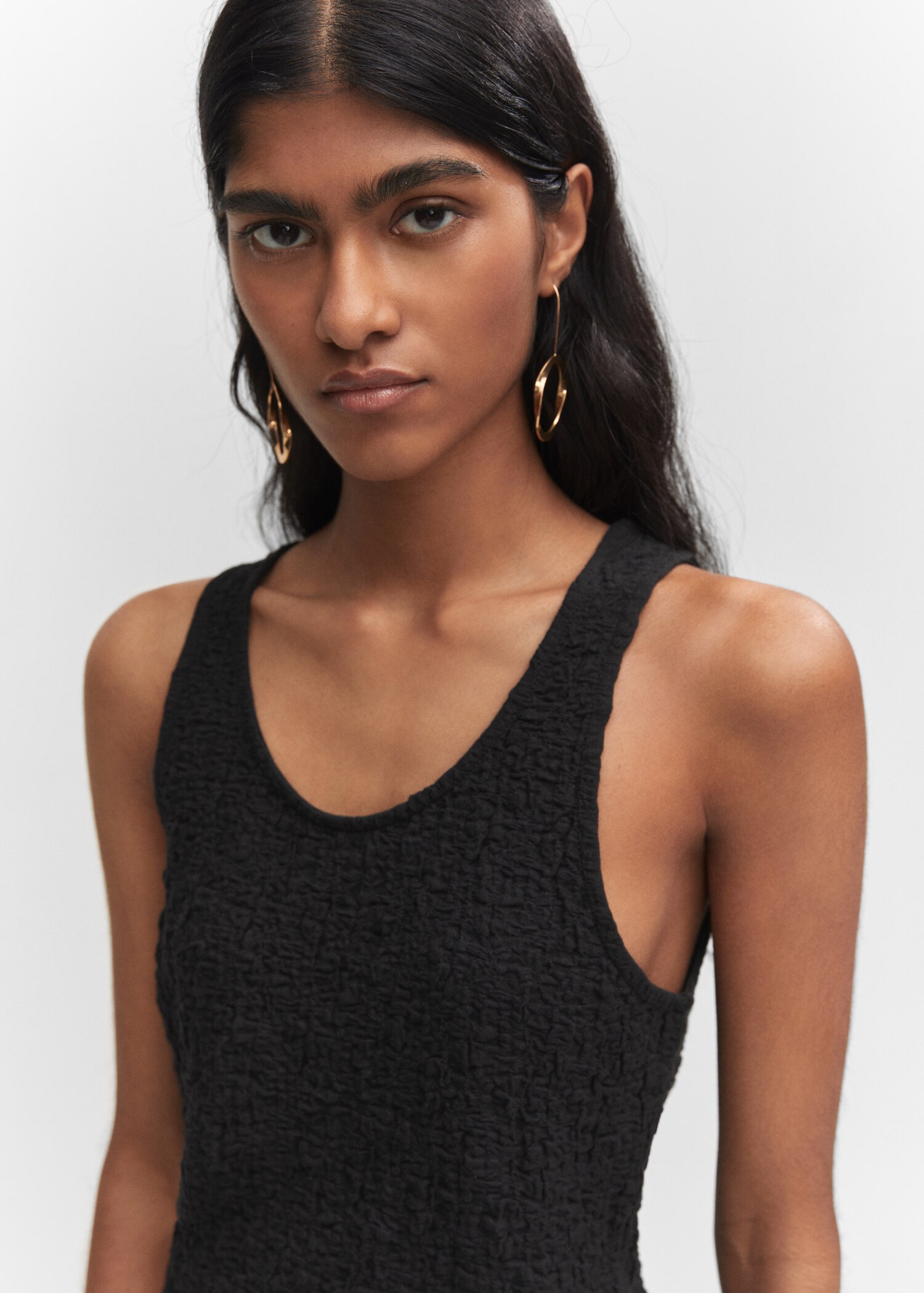 Textured cotton top - Details of the article 1