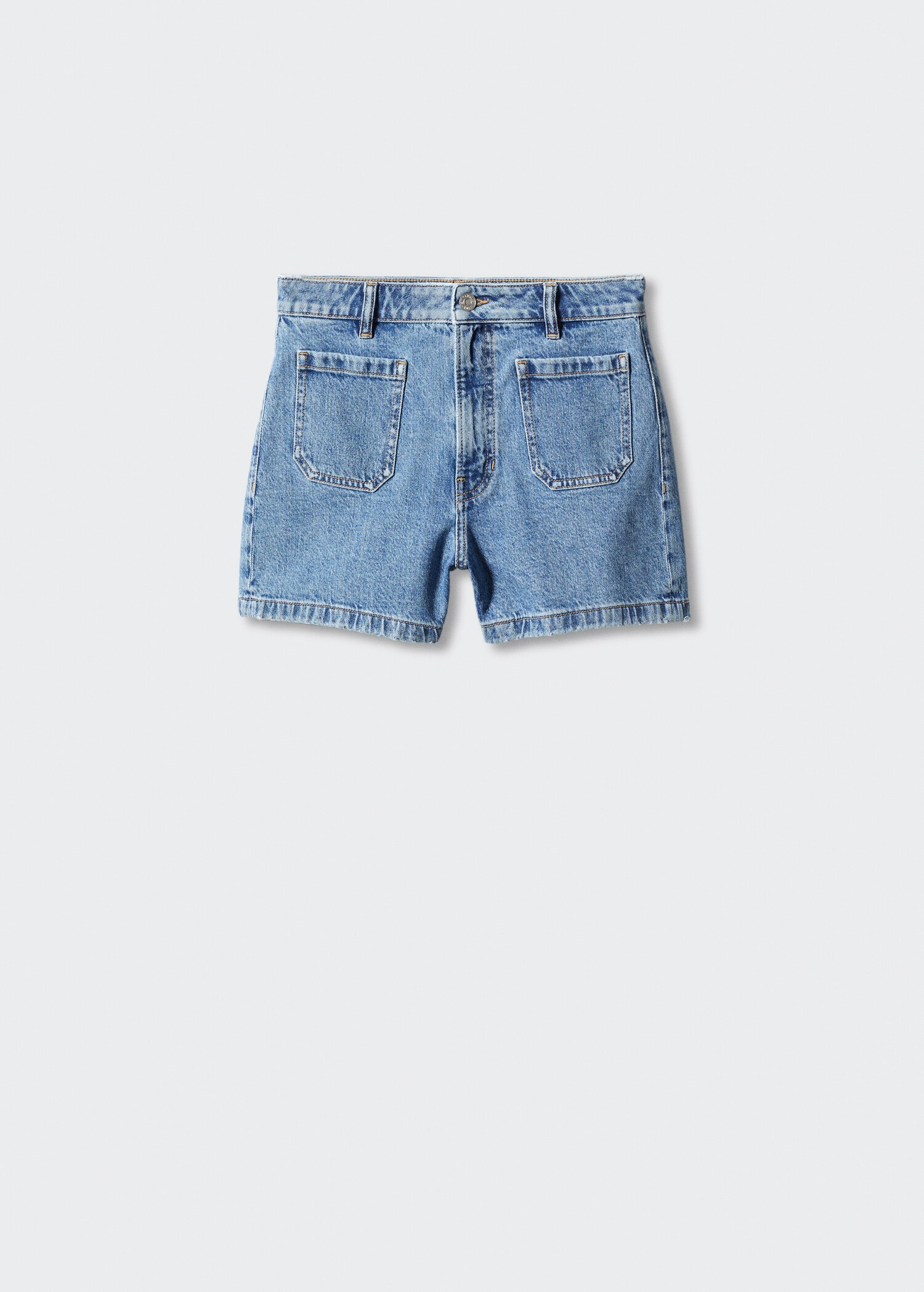 Denim shorts with pockets - Article without model