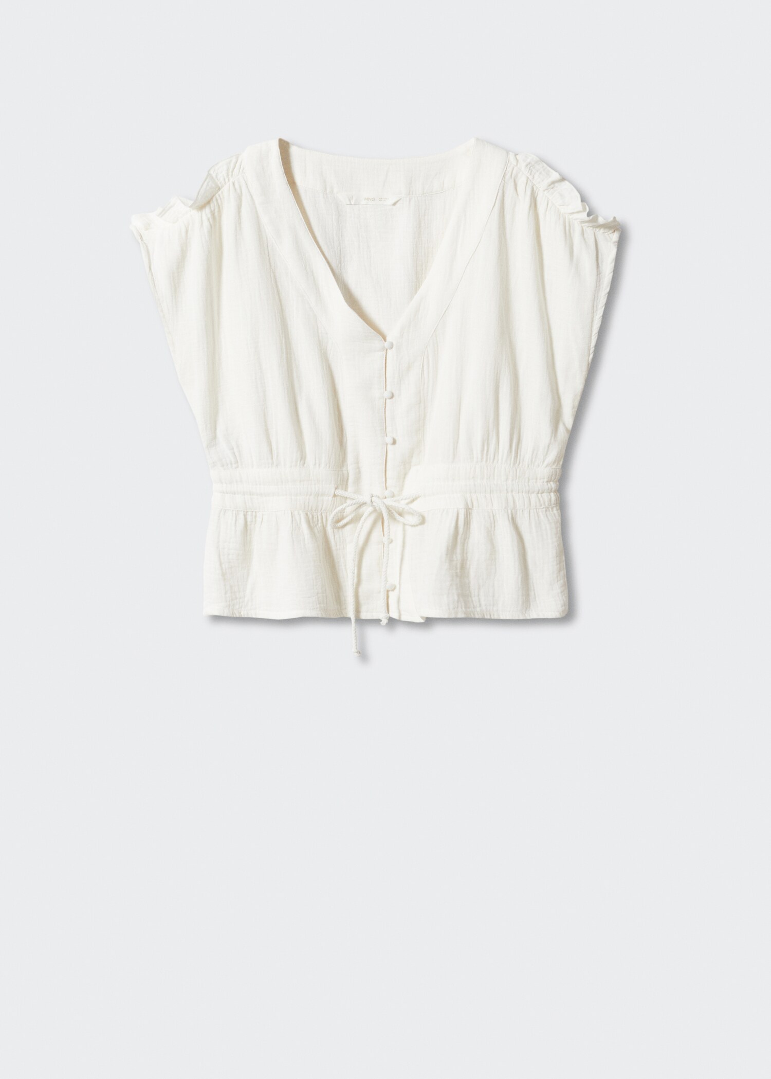 Bow textured blouse - Article without model