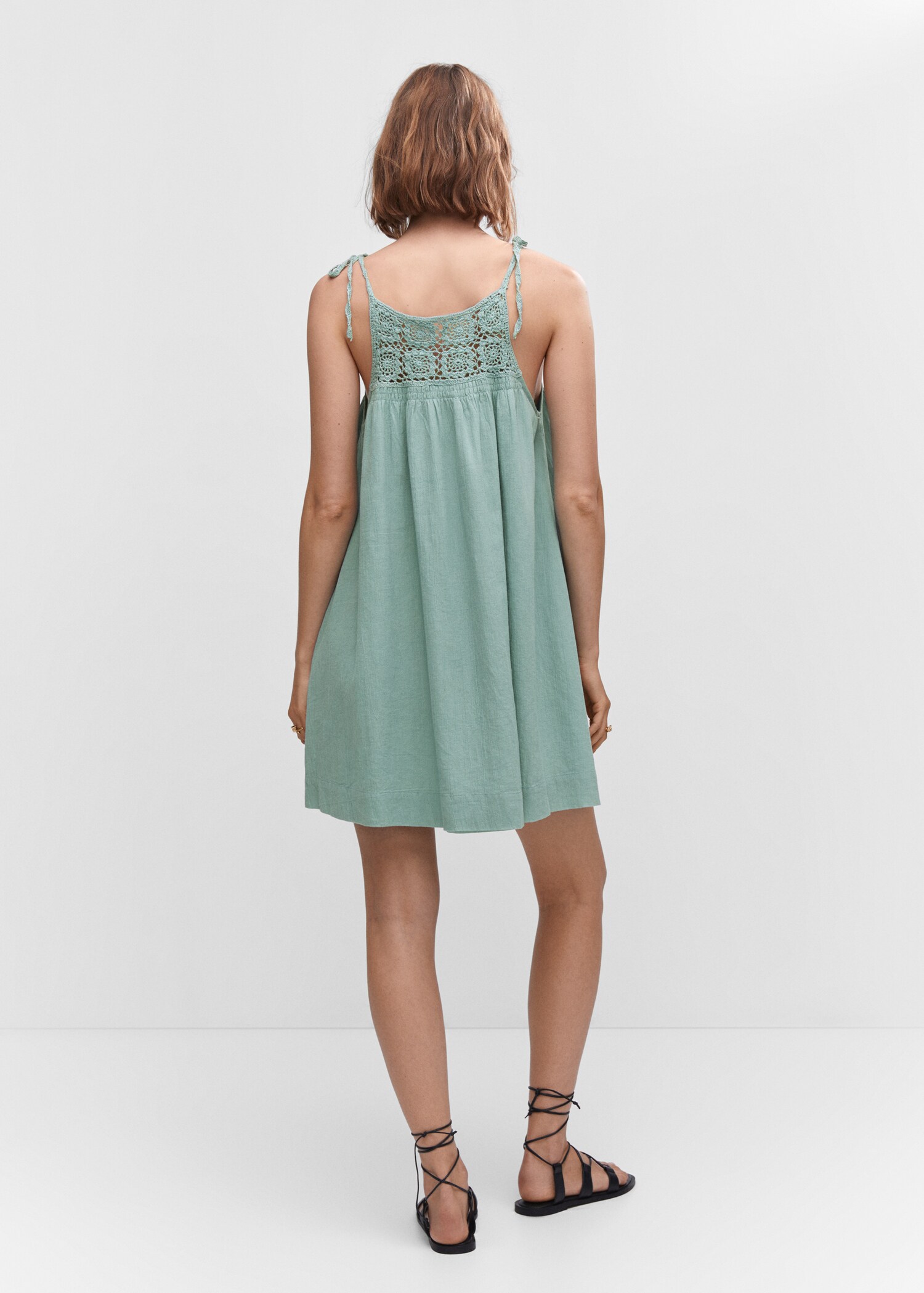 Vestido paneles crochet - Reverso del artículo
