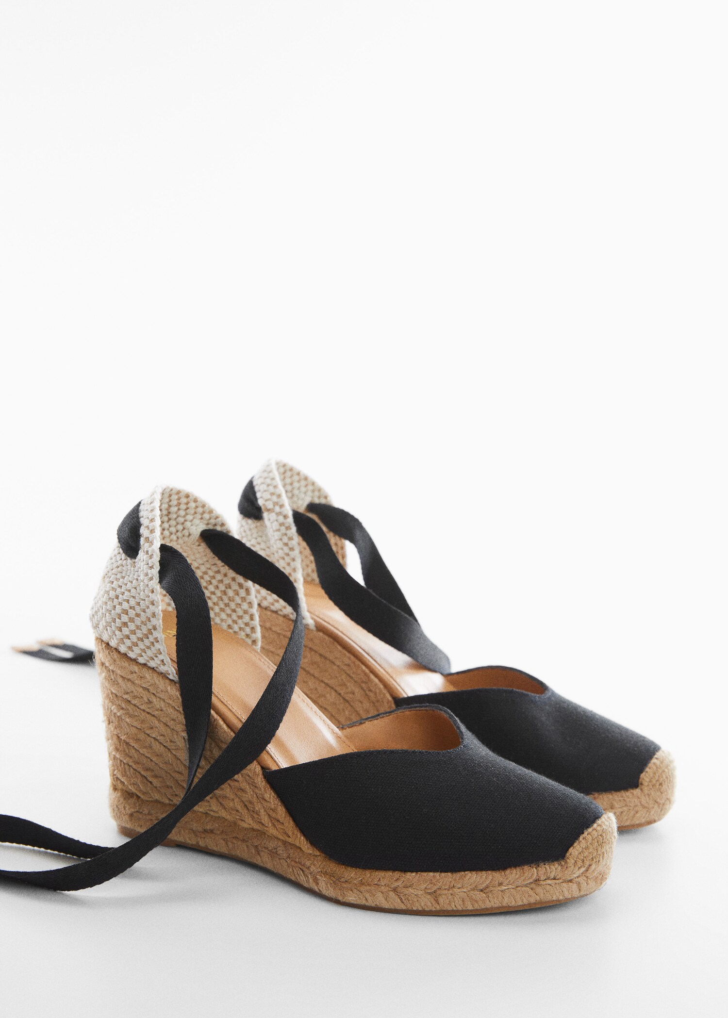 Zapato cuña tiras - Plano medio