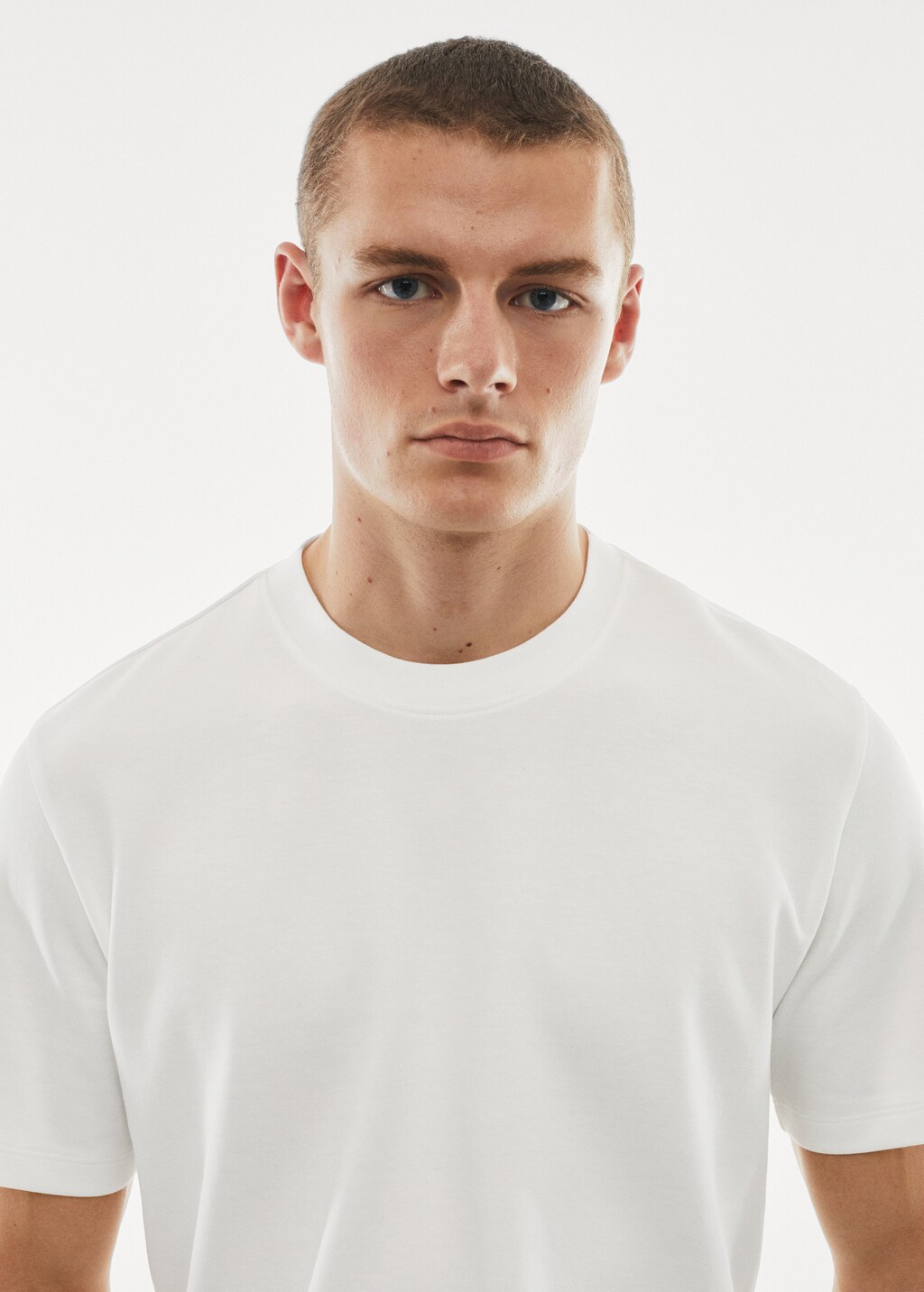 Breathable cotton t-shirt - Men | MANGO OUTLET USA