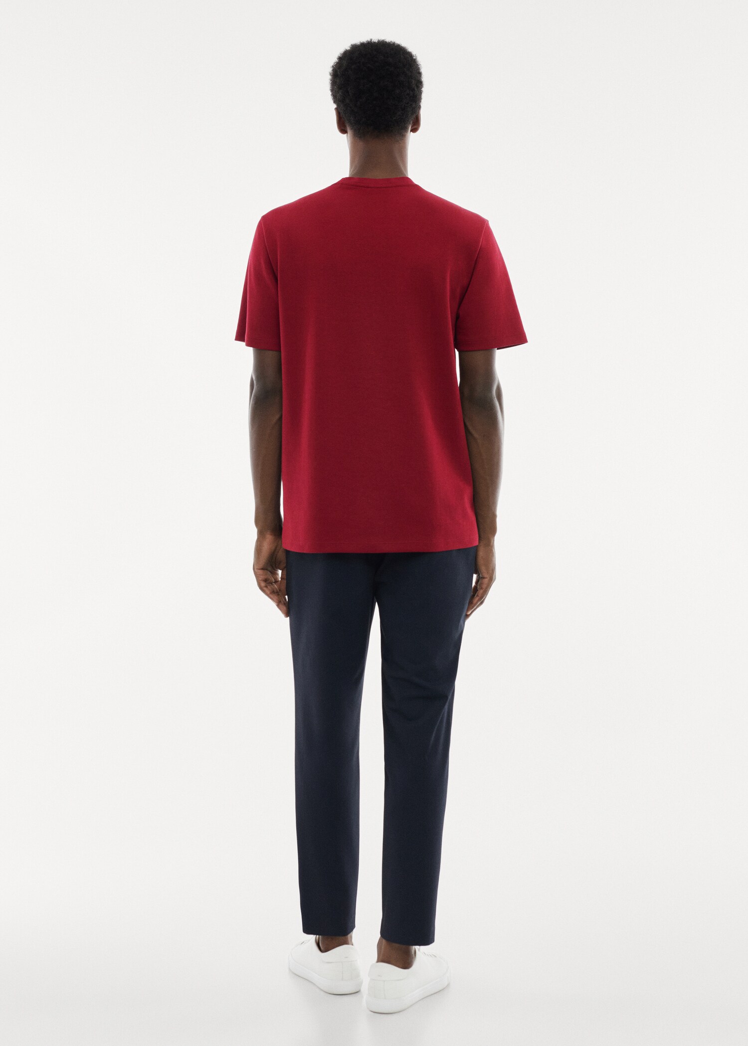 Breathable cotton t-shirt - Reverse of the article