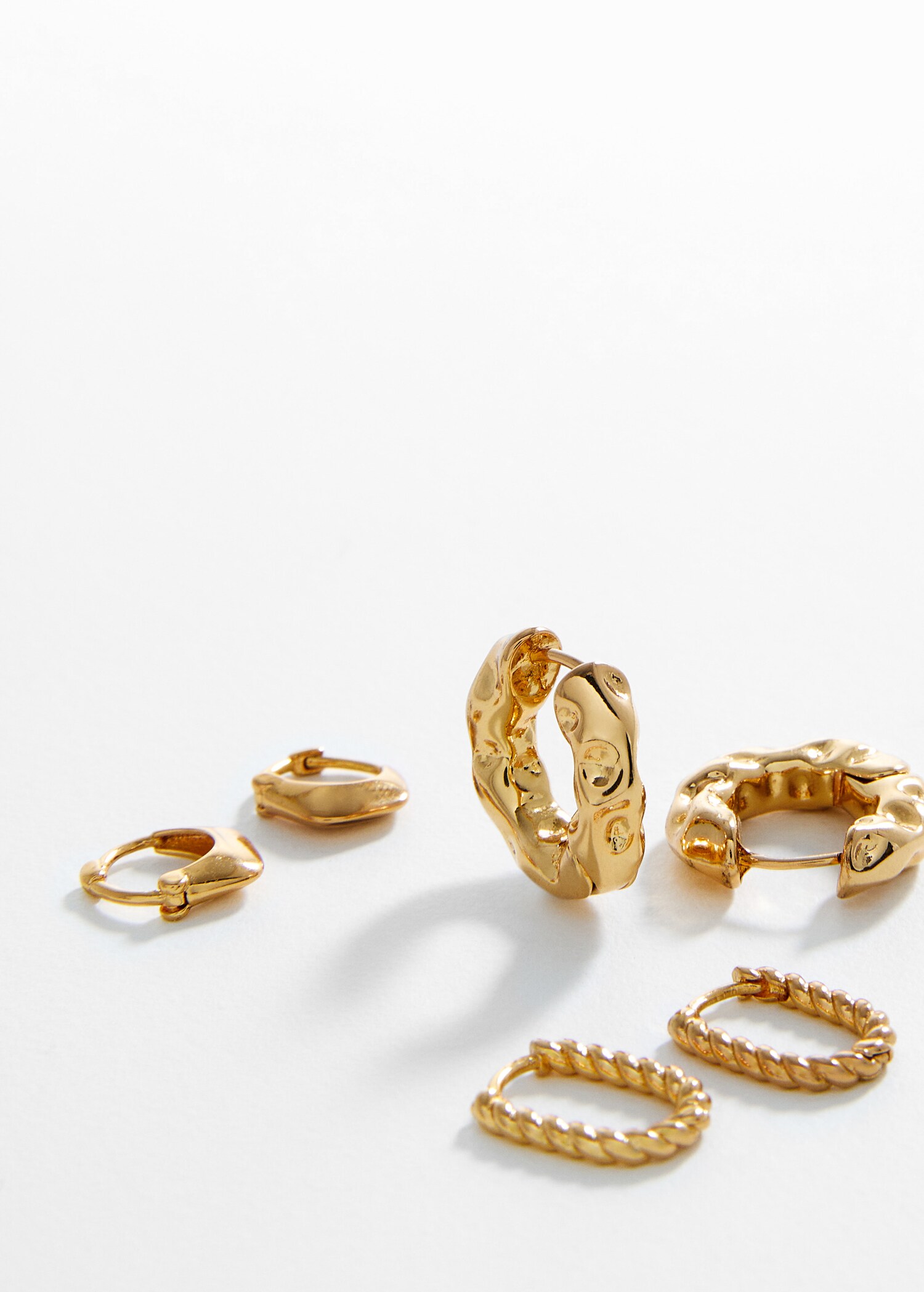 Set of hoop earrings - Medium plane