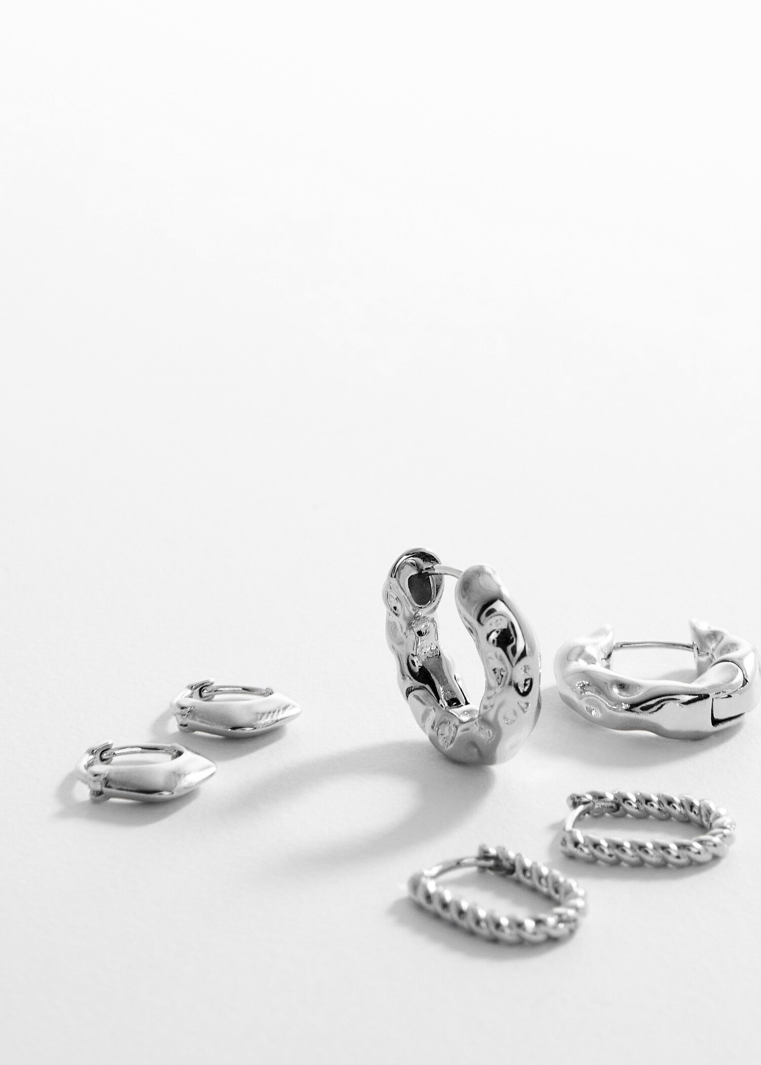Set of hoop earrings - Medium plane