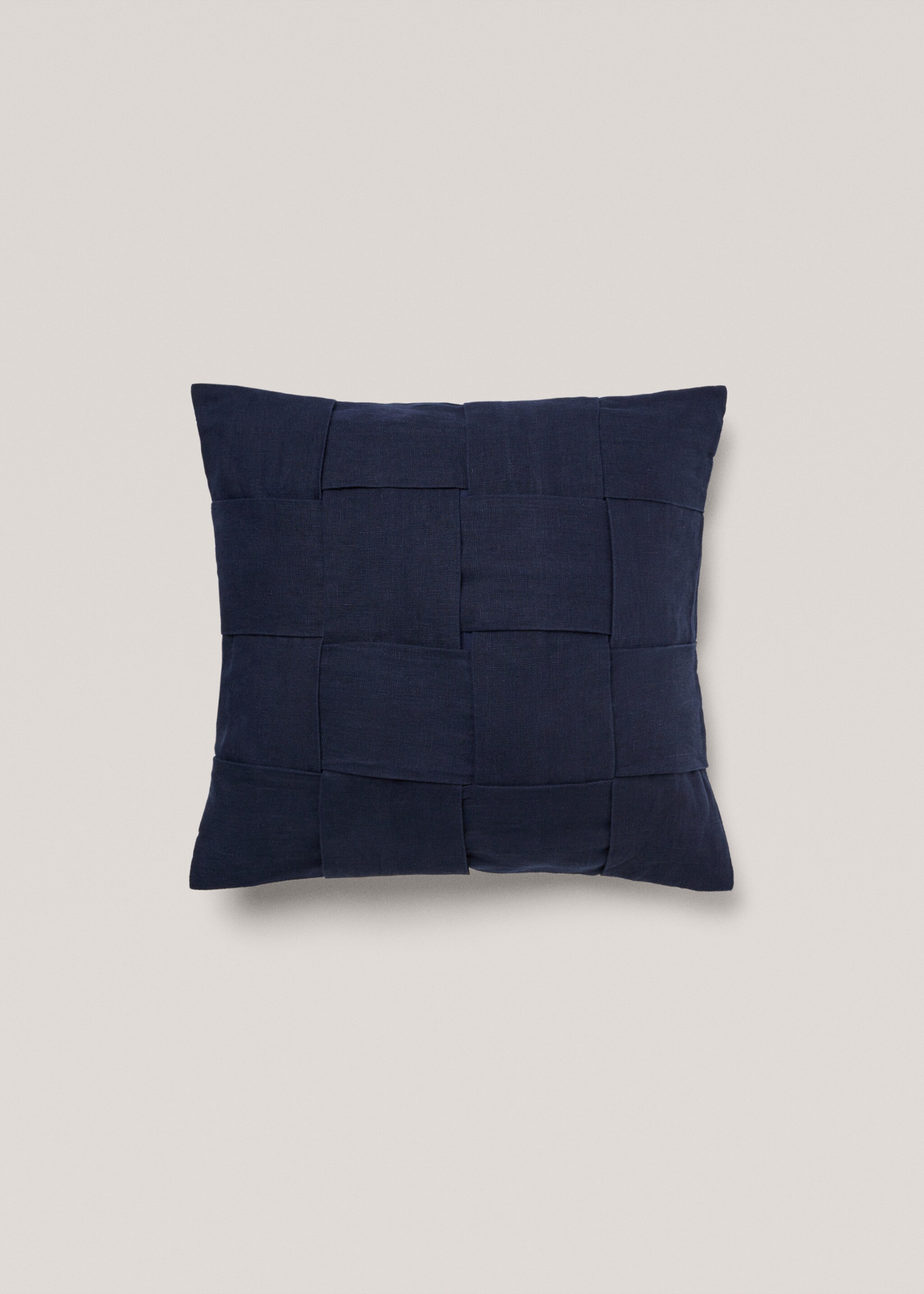 Poszewka na jaśka z 100% lnu z plecionką 50 x 50 cm - Artykuł bez modela/modelki