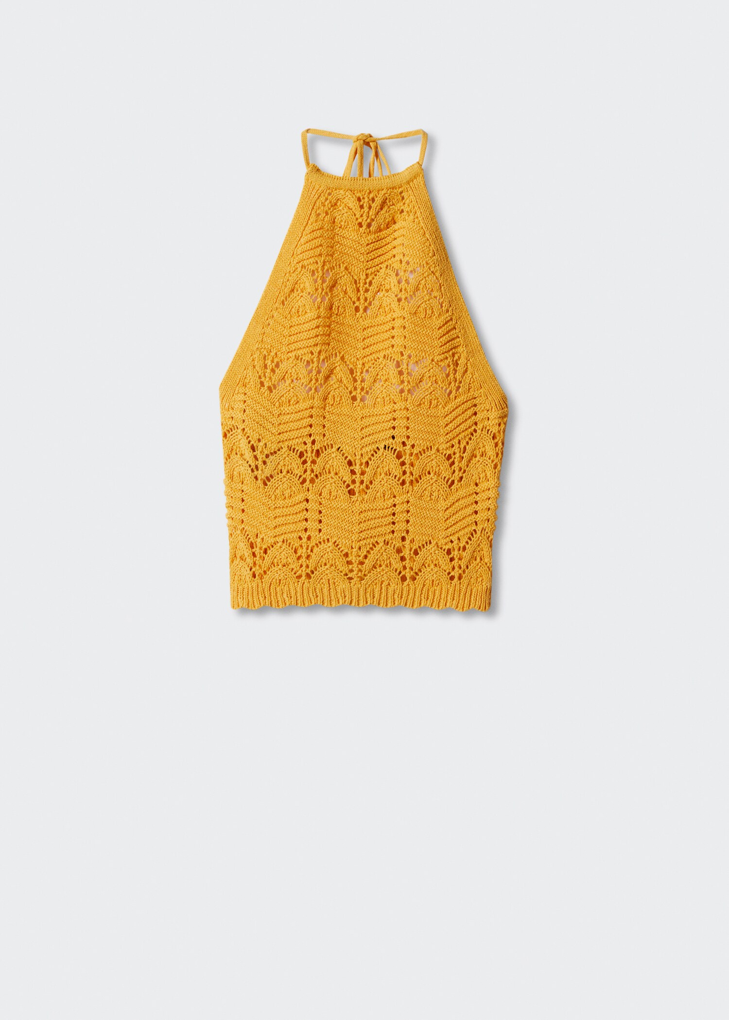 Halter neck crochet top - Article without model