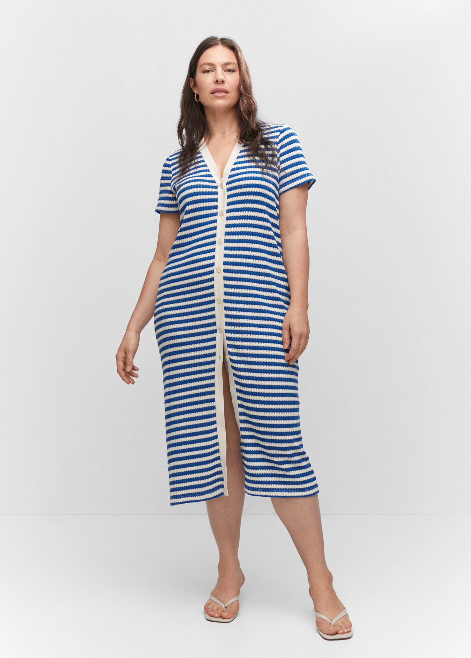 Striped jersey dress - Details of the article 3