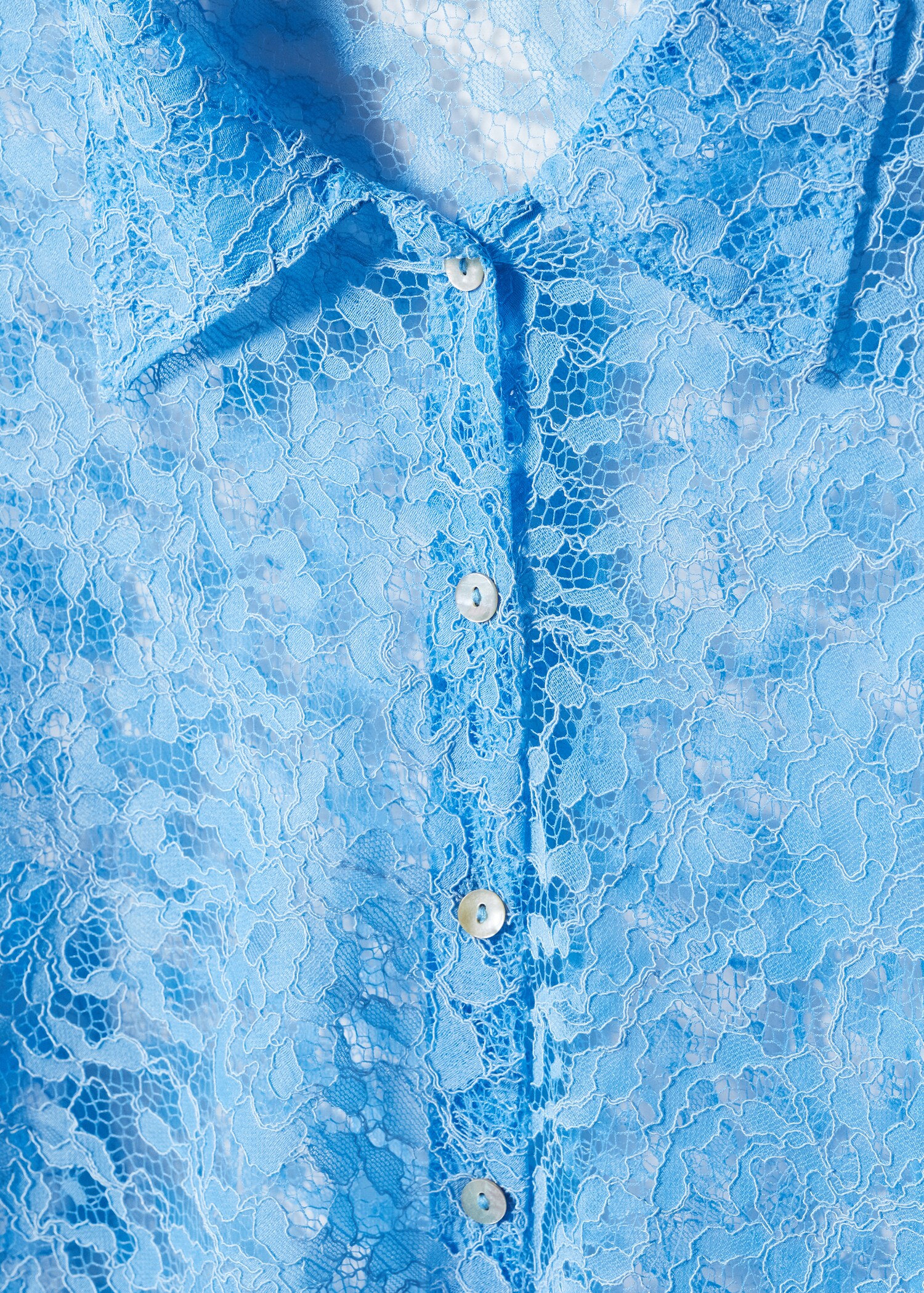 Guipure shirt with bows - Details of the article 8